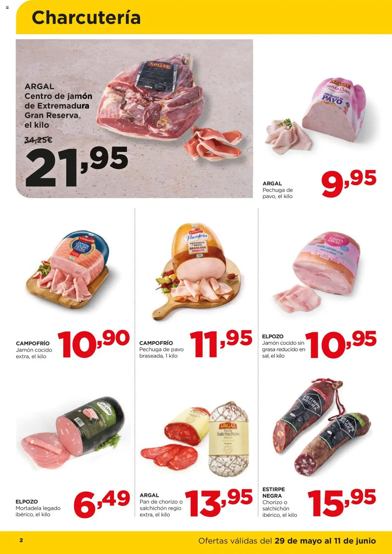 Alimerka folleto Castilla y León │ válido desde el 29.05.2025 | Página: 2 | Productos: Pan, Jamón, Jamón cocido, Mortadela