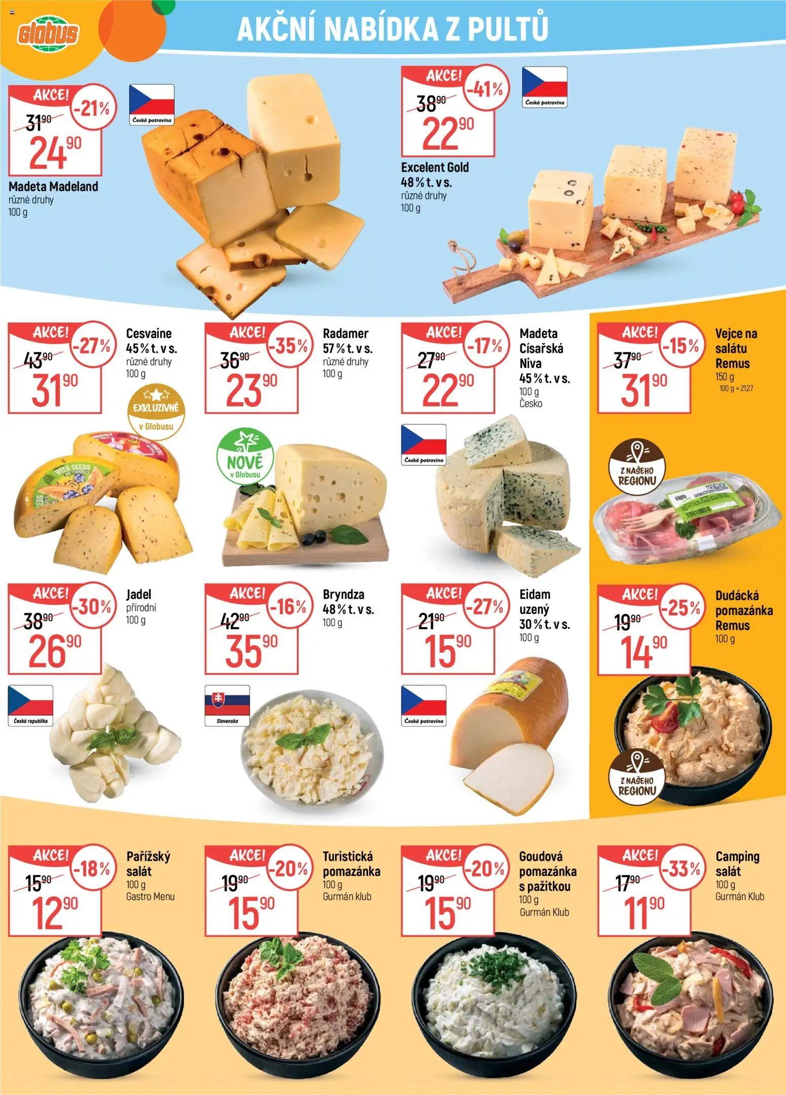 Globus leták - Plzeň od 25.03.2026 | Strana: 11 | Produkty: Globus, Vejce, Salát, Niva