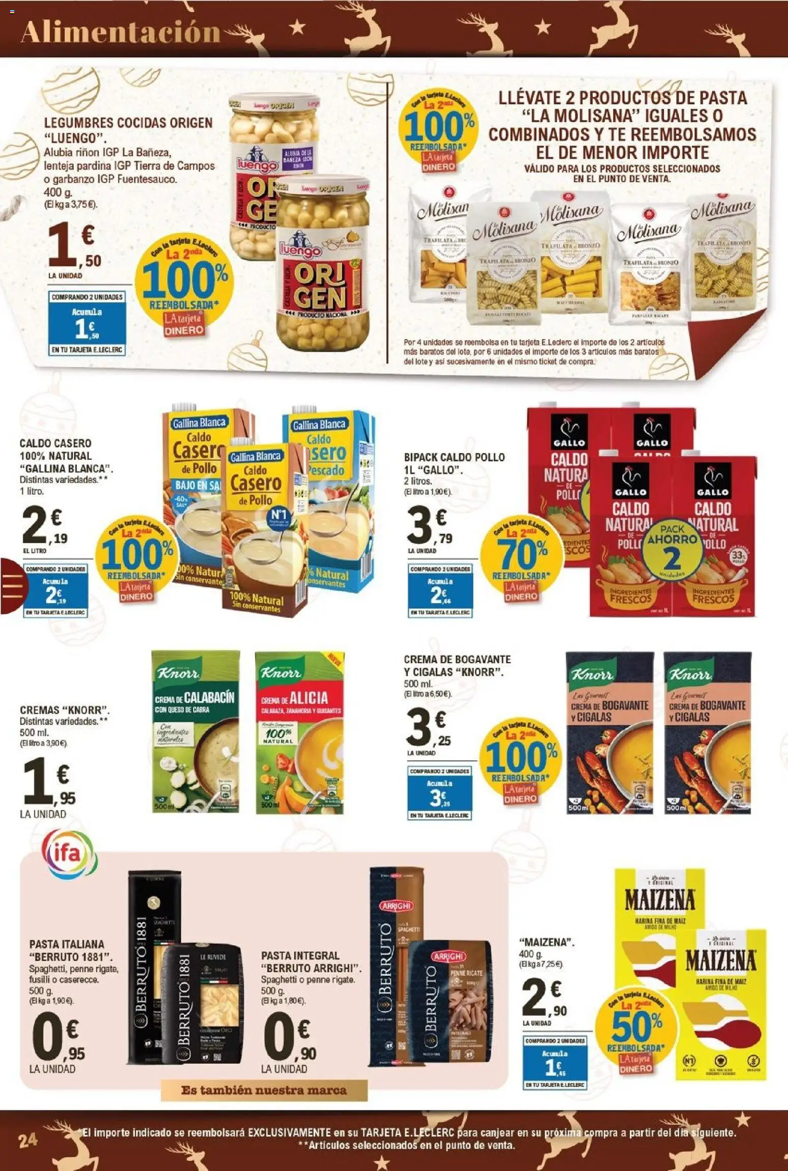E.Leclerc folleto │ válido desde el 15.12.2025 | Página: 24 | Productos: Calabacín, Queso, Crema, Té