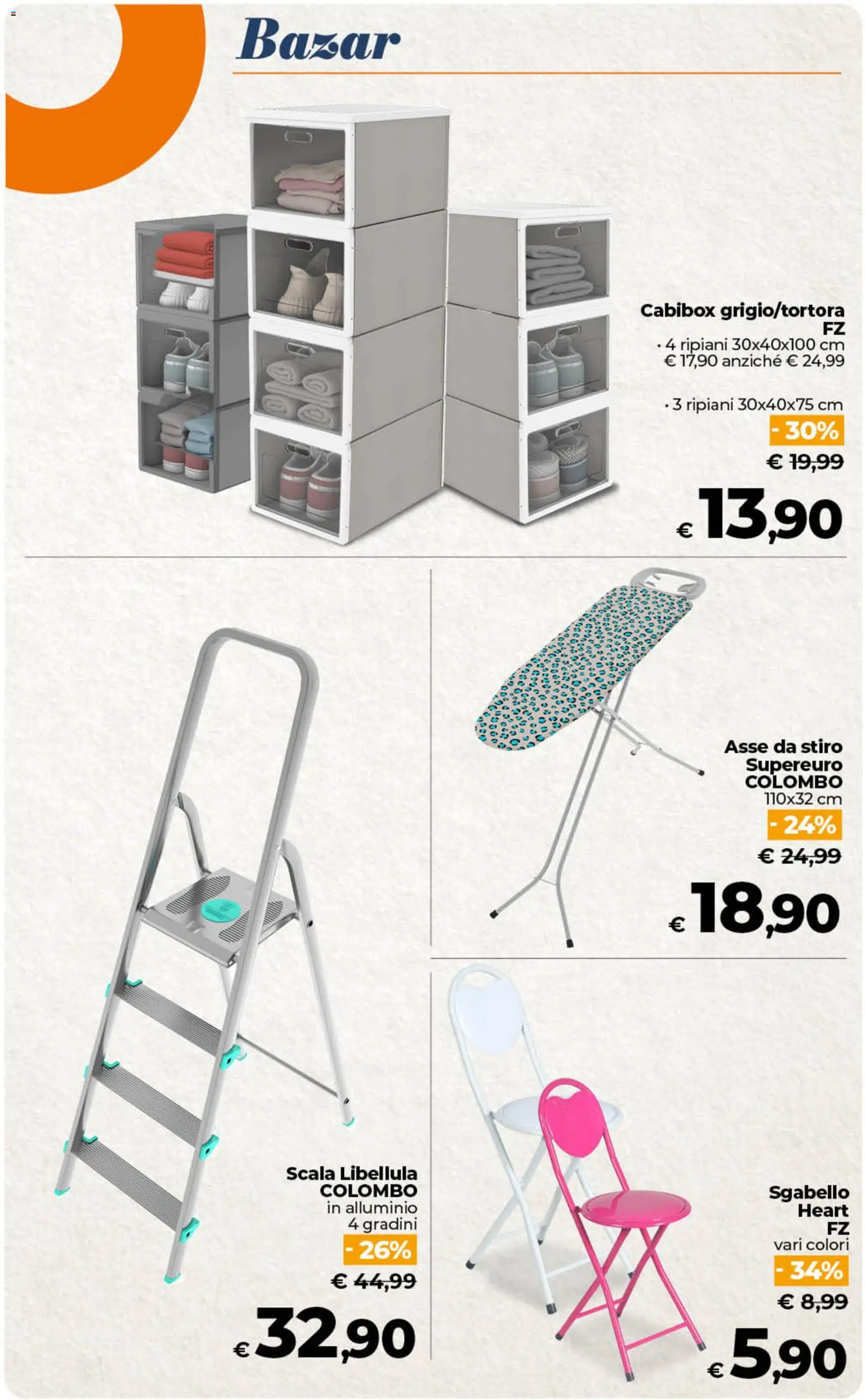 Volantino Ipercoop del 28.04.2026 | Pagina: 54 | Prodotti: Sgabello, Scala, Alluminio