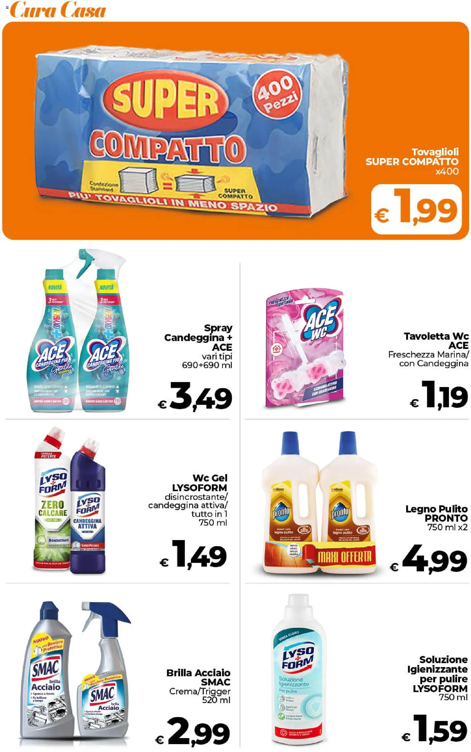 Volantino Ipercoop del 17.04.2026 | Pagina: 49 | Prodotti: Tavoletta wc, Candeggina, WC