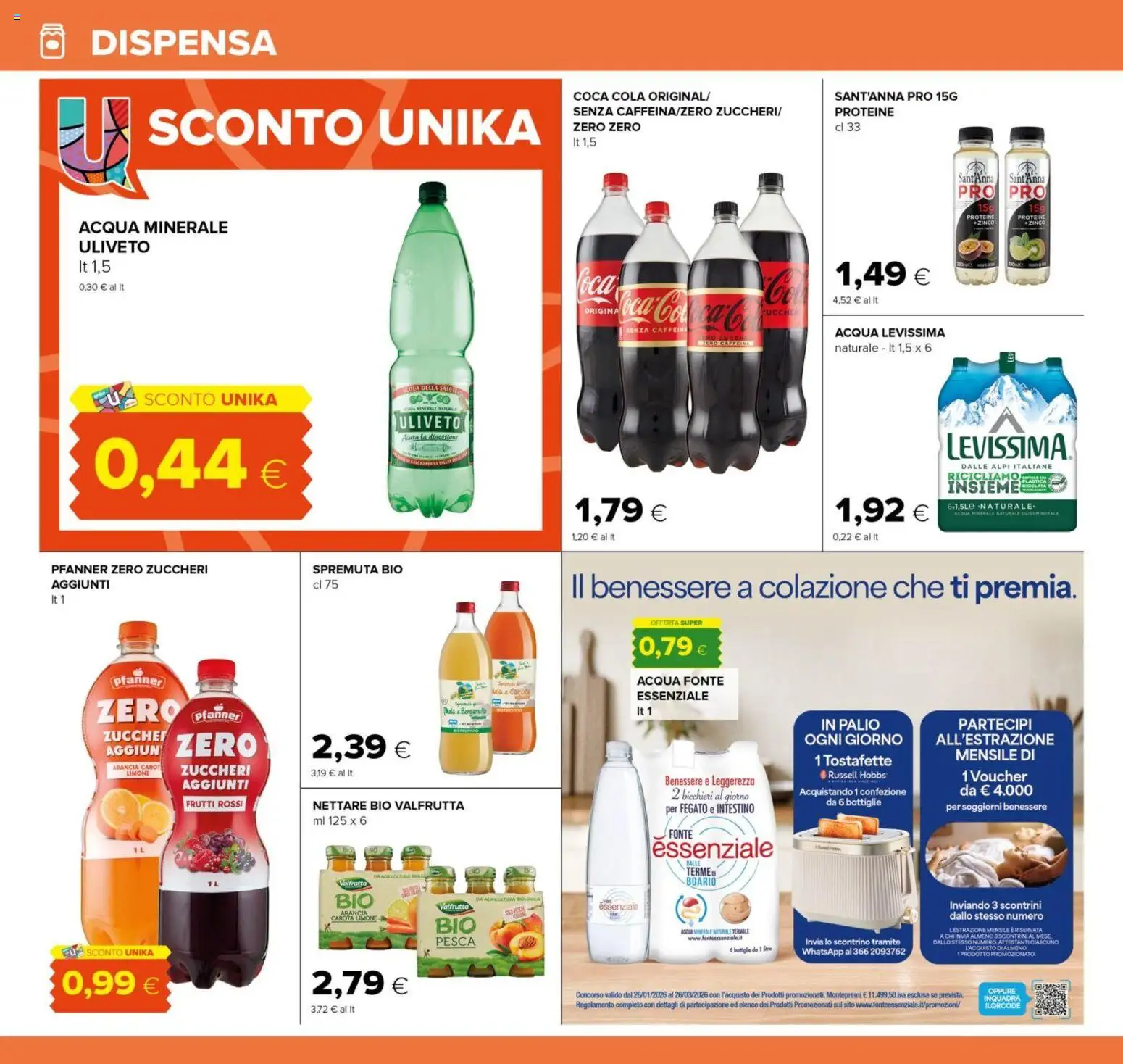 Volantino Oasi del 12.02.2026 | Pagina: 22 | Prodotti: Acqua, Limone, Arancia, Acqua minerale