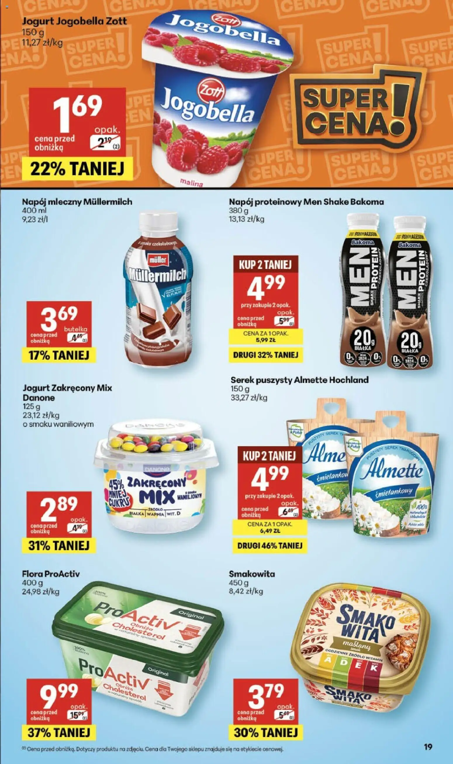 Delikatesy Centrum Gazetka - Sklepy Własne od 05.02.2026 | Strona: 19 | Produkty: Malina, Serek, Jogurt