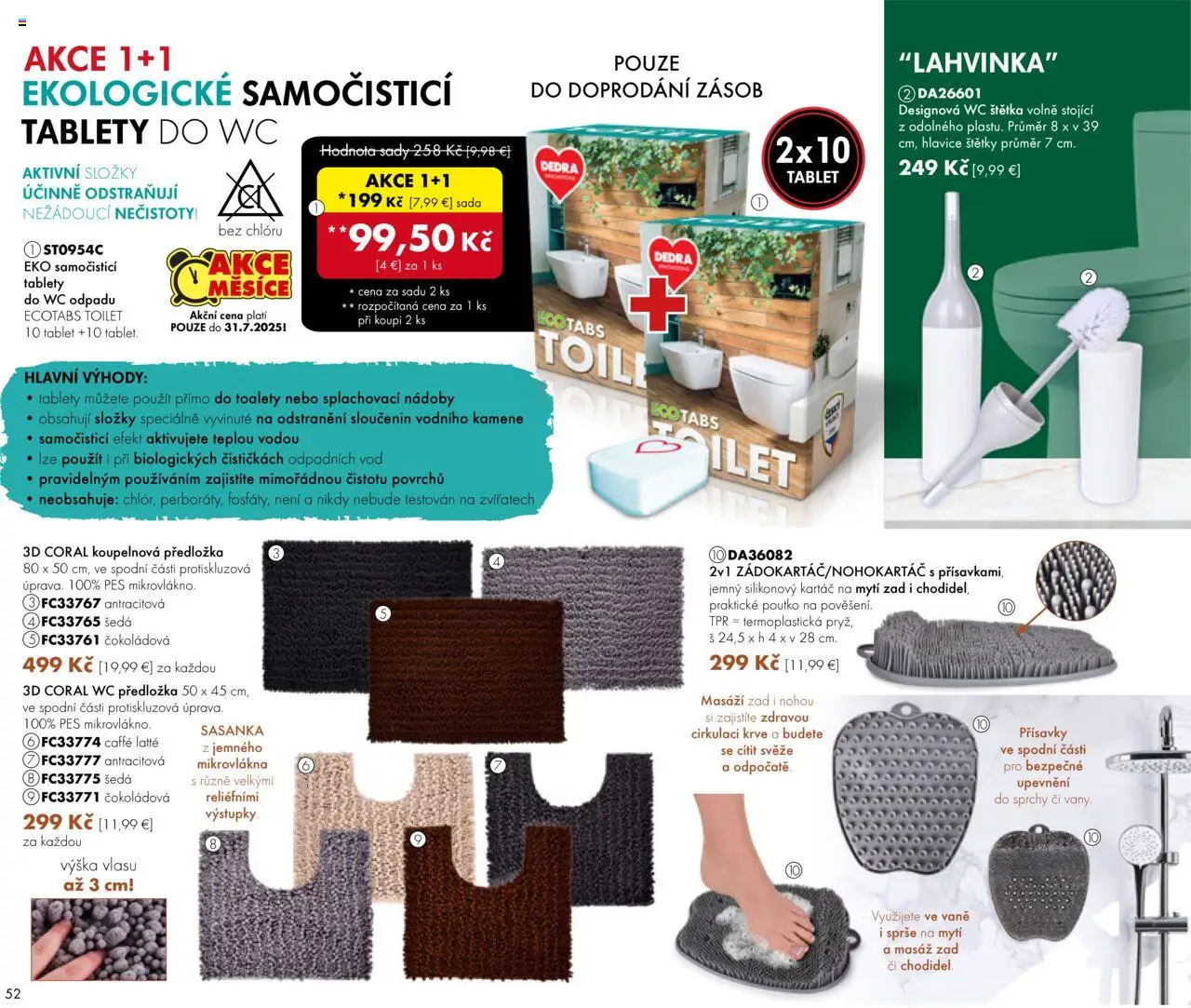 Dedra Katalog 7 2025 │ platný od 20.06.2025 | Strana: 52 | Produkty: Tablet, Wc