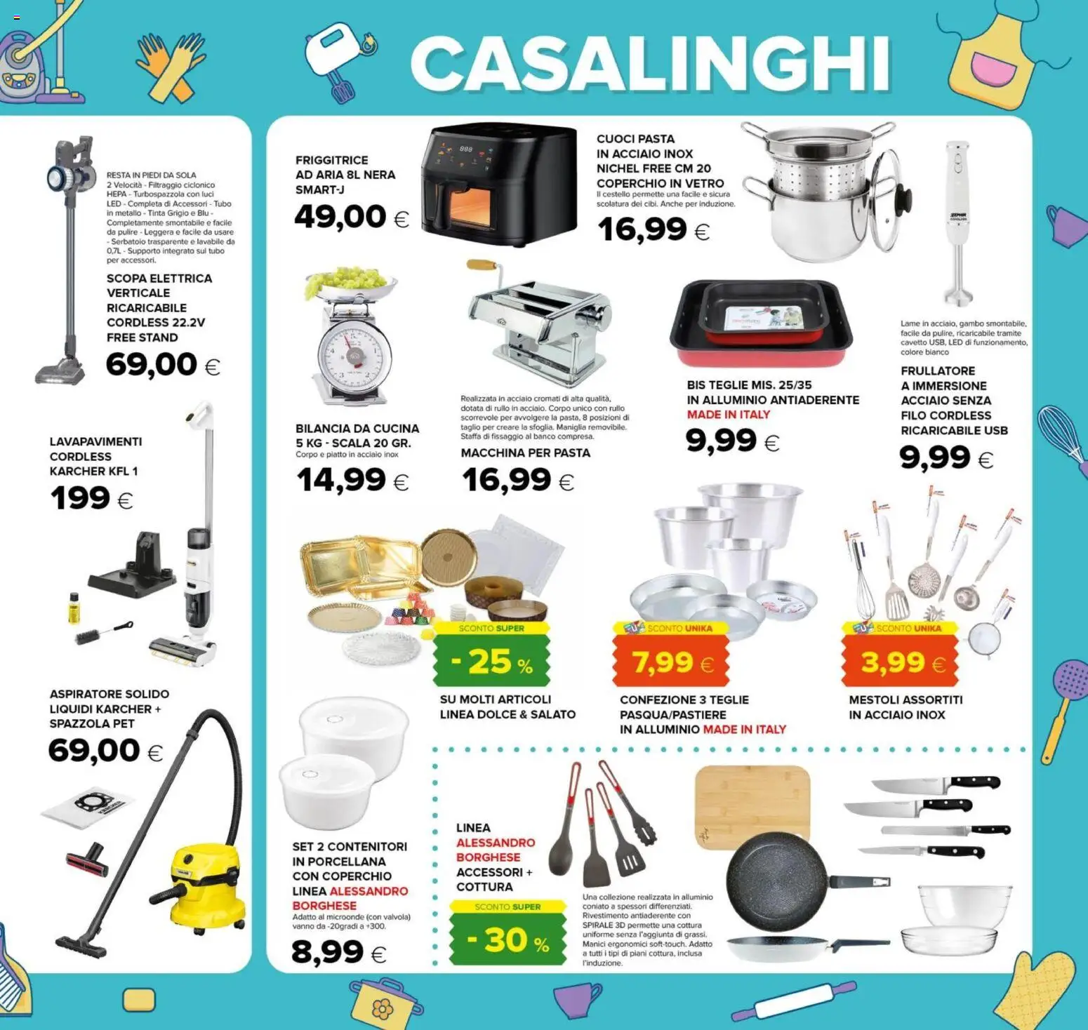 Volantino Oasi del 12.03.2026 | Pagina: 23 | Prodotti: Rullo, Piatto, Alluminio, Friggitrice