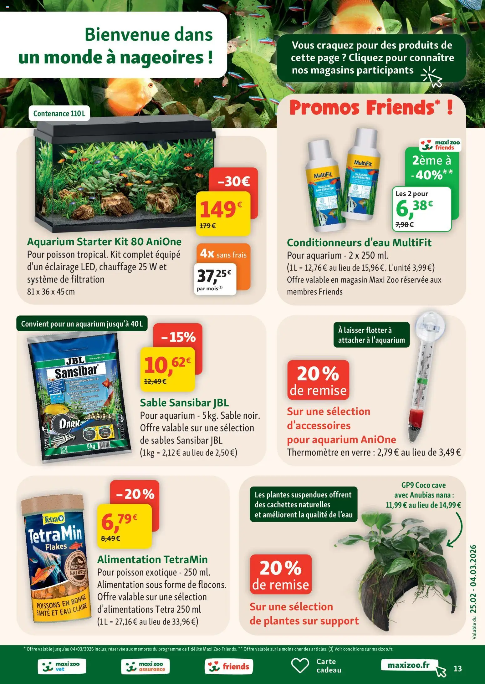 {H1} | Page: 13 | Produits: Plantes, Thermomètre, Aquarium, Poisson