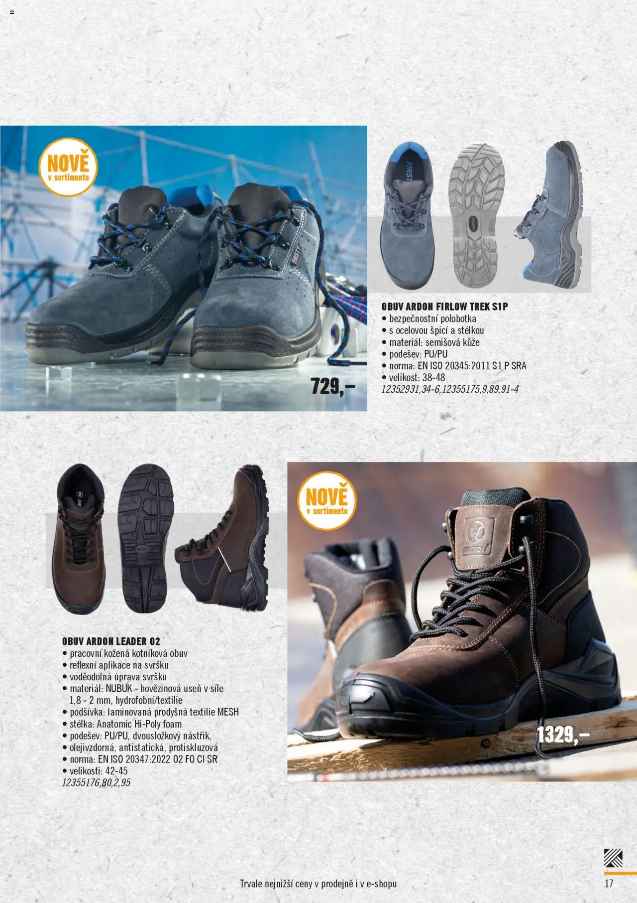 HORNBACH katalog - Pracovní oblečení od 12.04.2025 | Strana: 17 | Produkty: Obuv