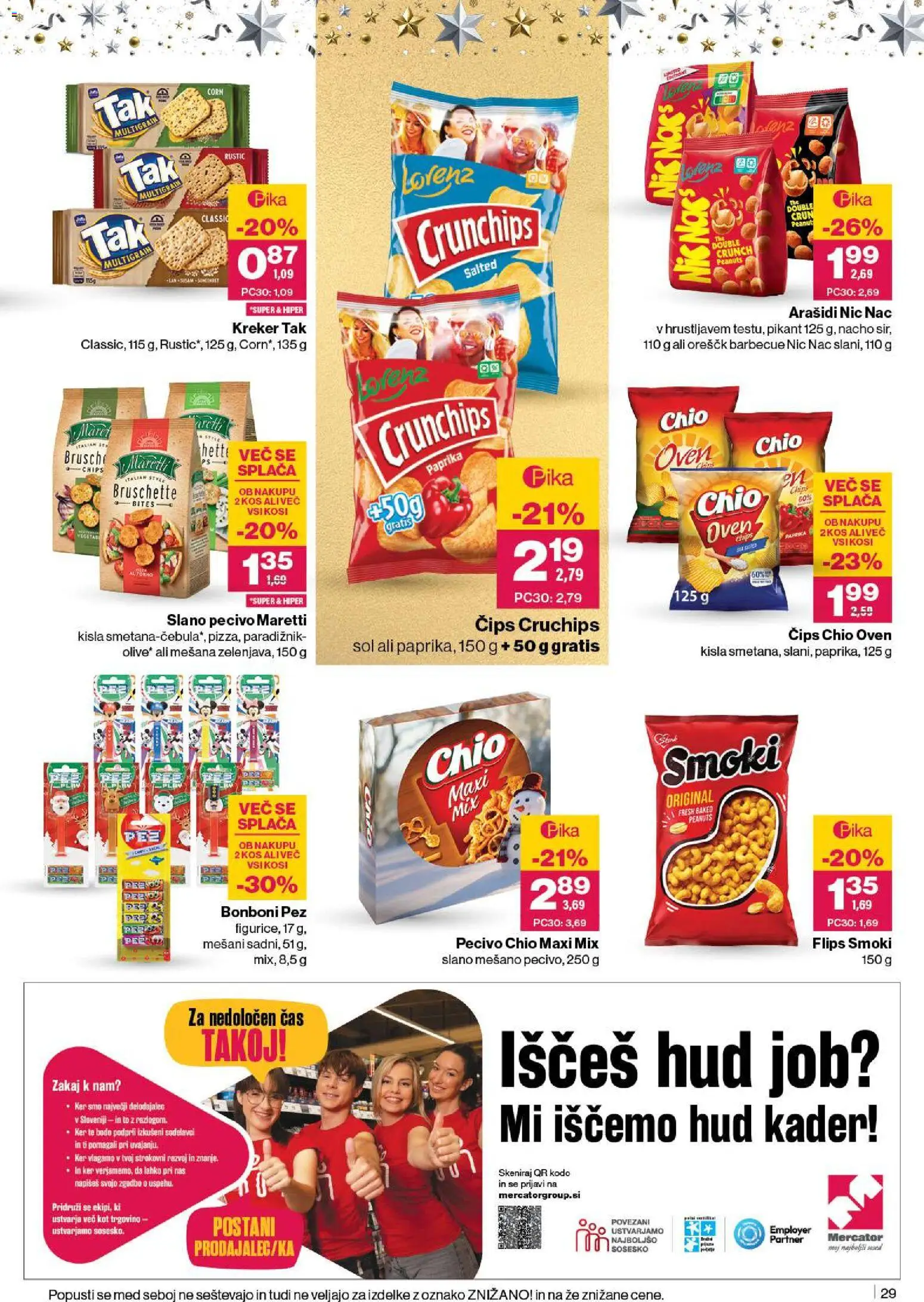 Novi Mercator katalog ponudbe – veljaven od 27.11.2025 | Stran: 31 | Izdelki: Bonboni, Sir, Paradiznik, Sol