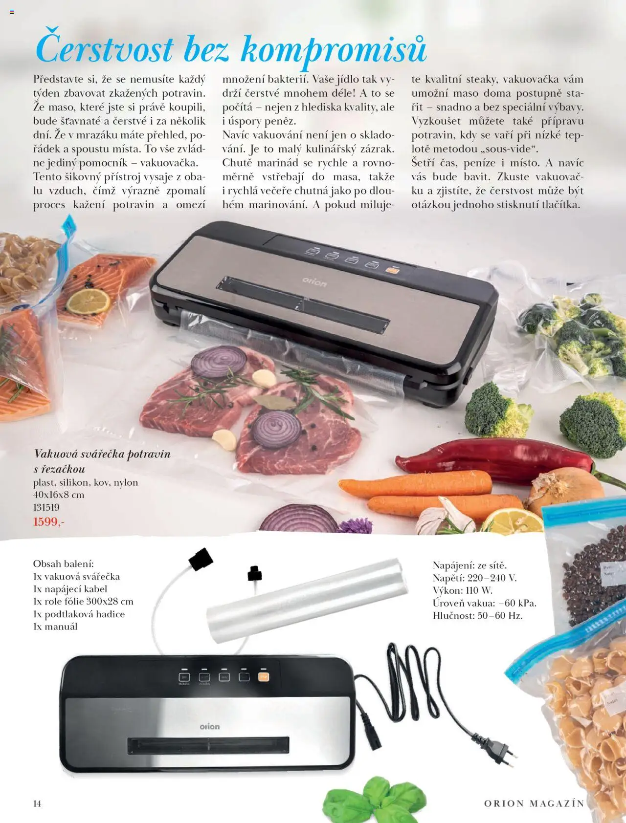 Orion katalog - Podzim/zima od 23.09.2025 | Strana: 14 | Produkty: Vakuovačka, Fólie, Svářečka, Vakuová svářečka