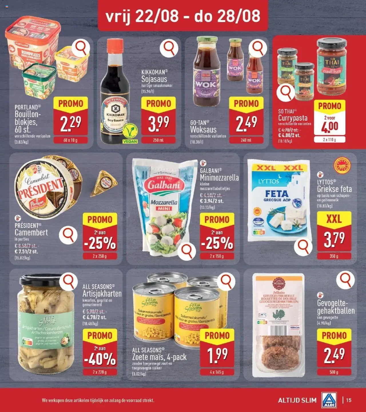  | Pagina: 15 | Producten: Mozzarella, Feta, Rundvlees