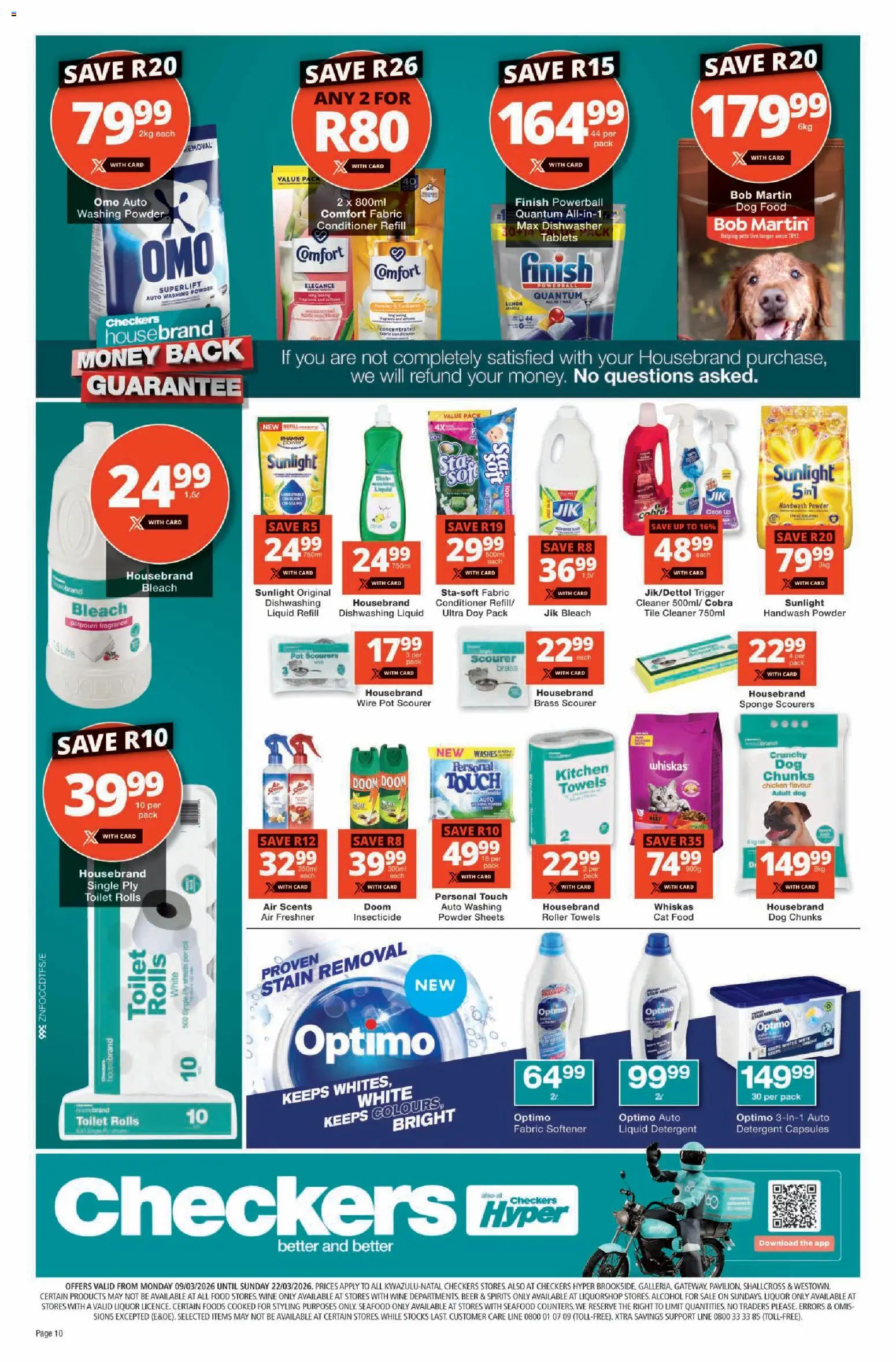 New Checkers catalogue – valid from 09.03.2026 | Page: 10 | Products: Fragrance, Chicken, Fabric softener, Lemon