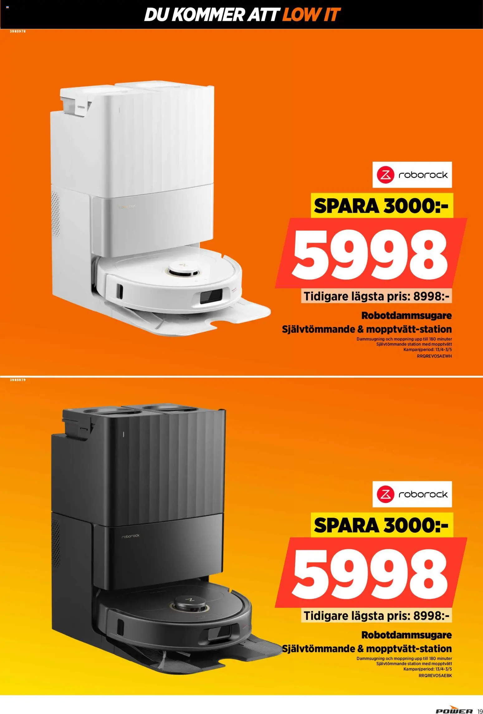 Power reklamblad aktuell från 13.04.2026 | Sida: 19 | Produkter: Robotdammsugare