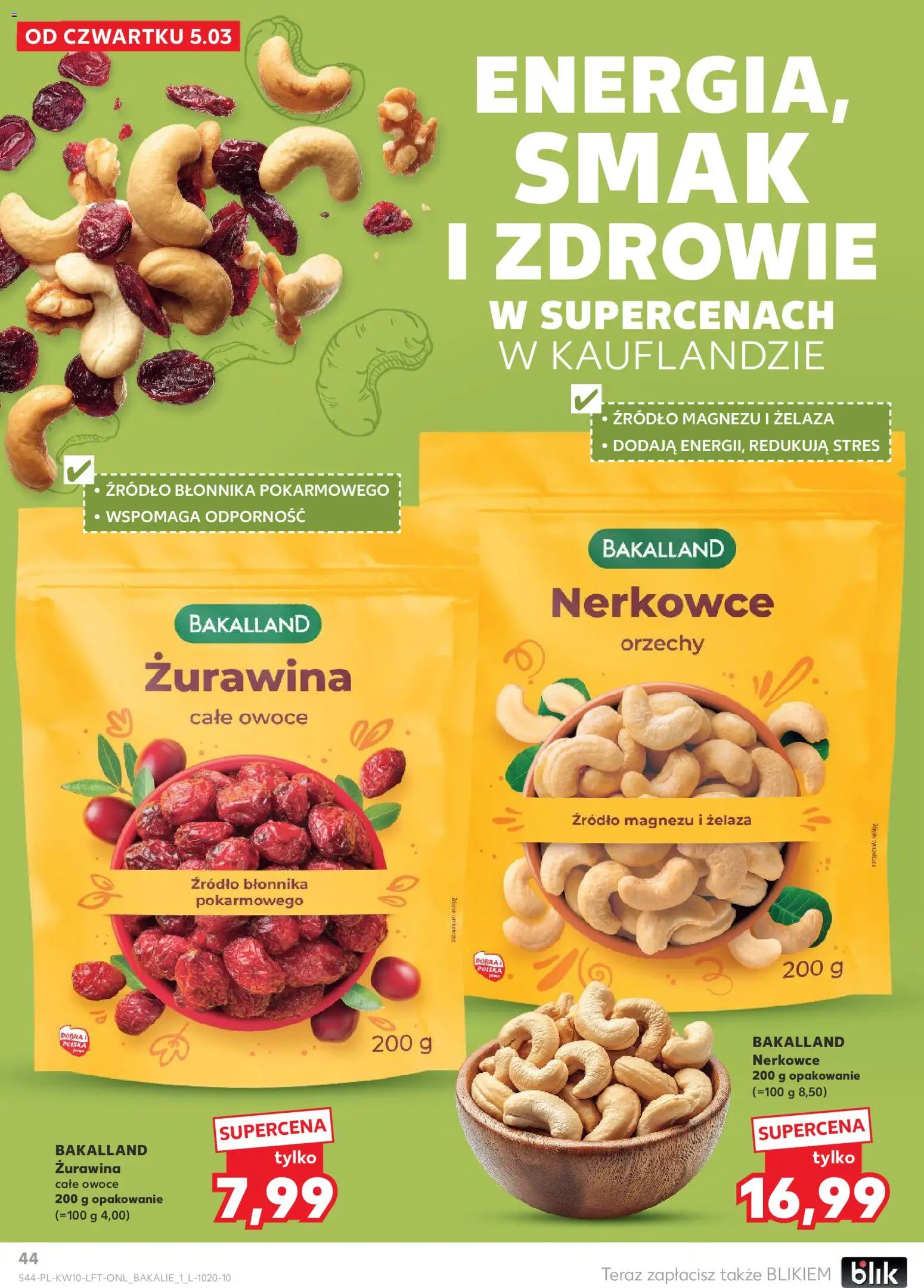 Kaufland gazetka od 05.03.2026 | Strona: 44 | Produkty: Malina, Herbata Ahmad tea, Herbata, Owoce