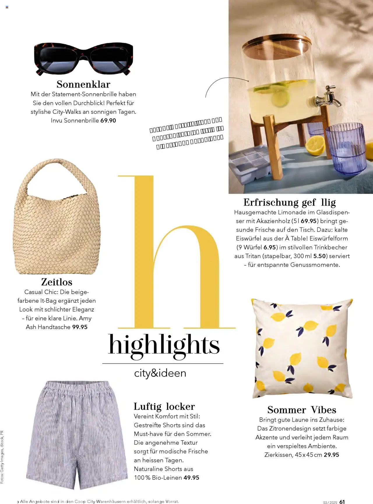 Coop Aktionen Beauty & Life ab 05.06.2025 | Seite: 61 | Produkte: Limonade, Handtasche