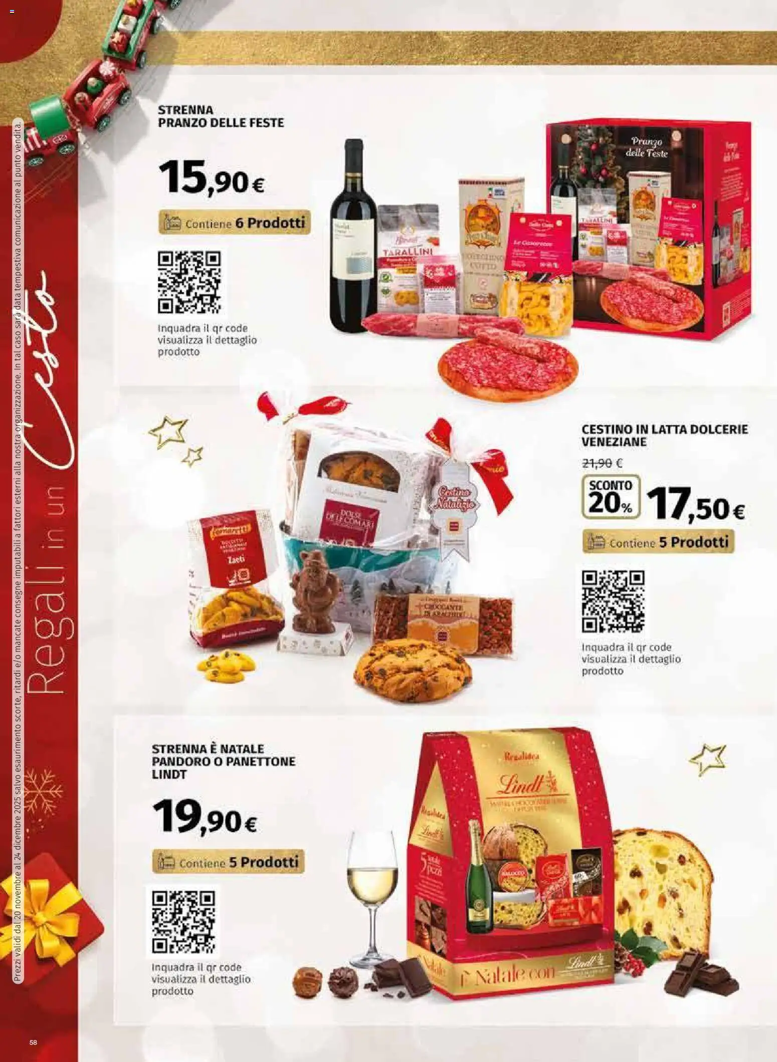 Volantino Ipercoop del 20.11.2025 | Pagina: 58 | Prodotti: Pandoro, Data, Panettone, Cestino