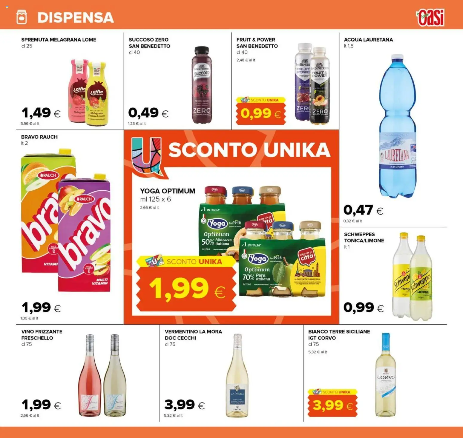 Volantino Oasi del 15.01.2026 | Pagina: 15 | Prodotti: Acqua, Limone, Vino, Pera