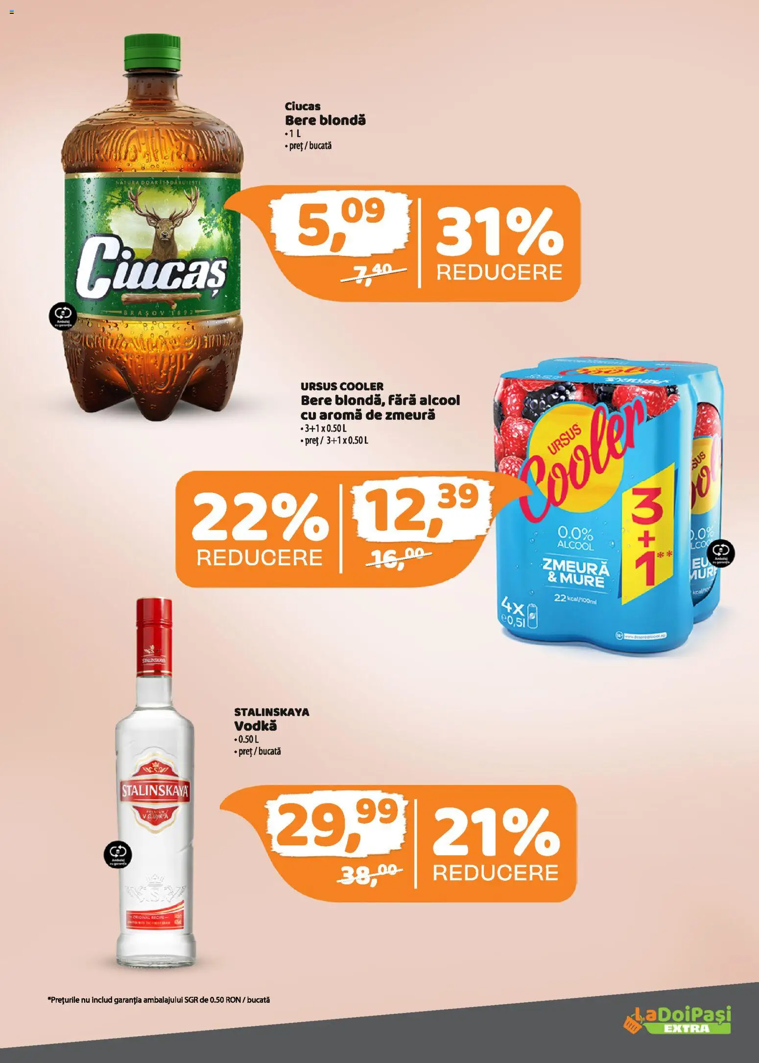 Noul catalog LaDoiPași – valabil de la 01.03.2026 | Pagină: 9 | Produse: Zmeură, Bere, Vodka