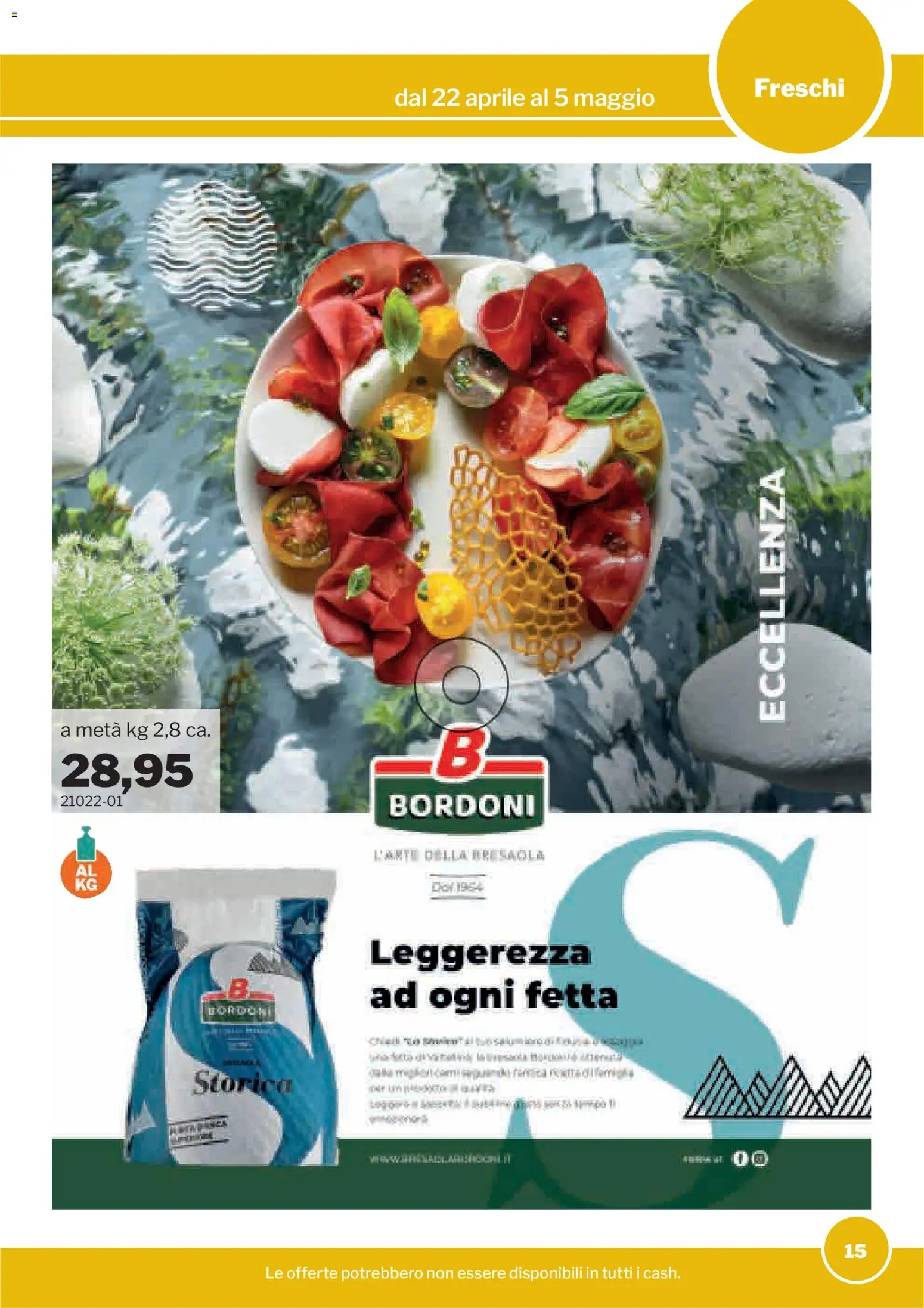 Volantino Sogegross del 22.04.2026 | Pagina: 15 | Prodotti: Bresaola