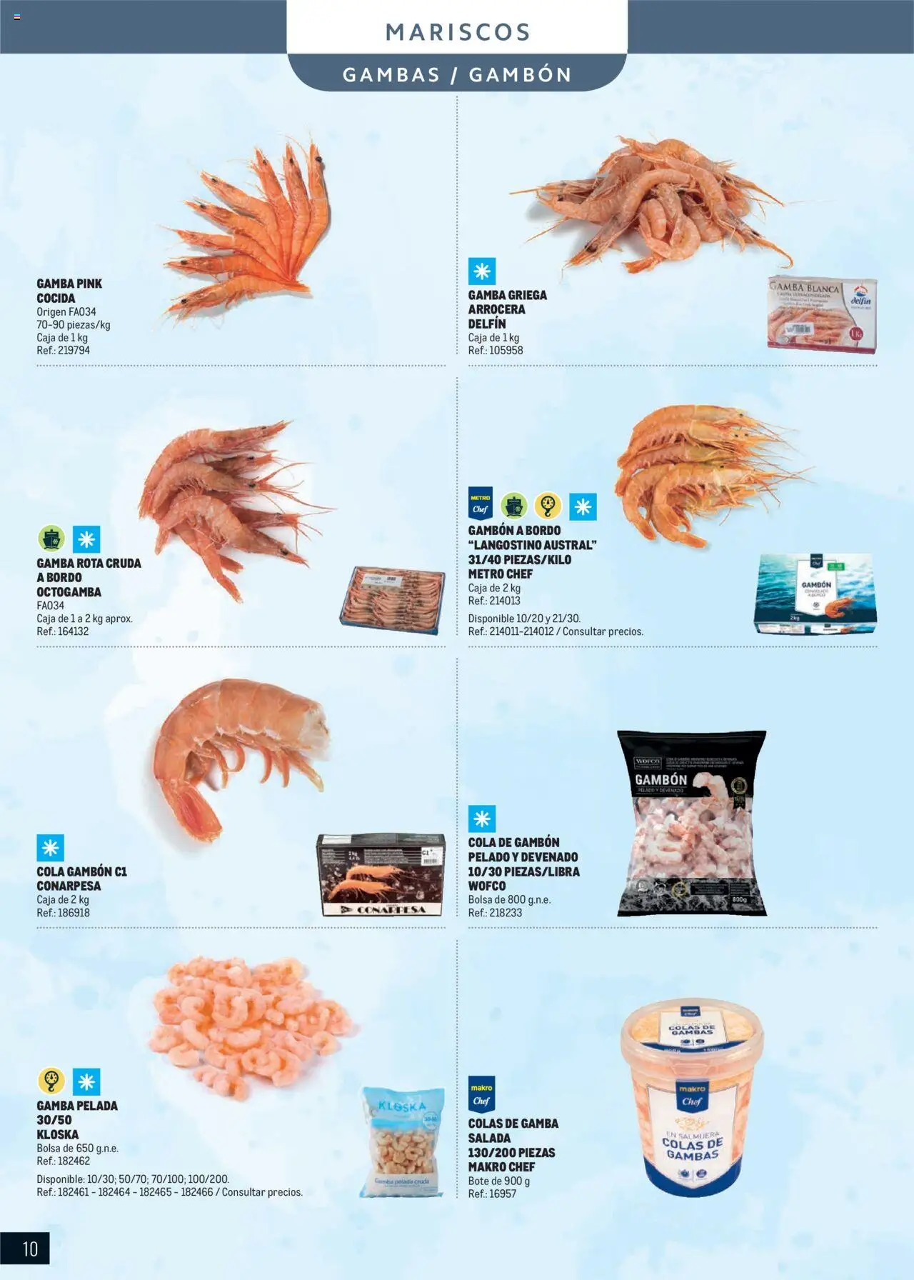 Makro - Especial Pescados Centro │ válido desde el 11.06.2025 | Página: 10 | Productos: Bolsa, Caja, Langostino, Gamba