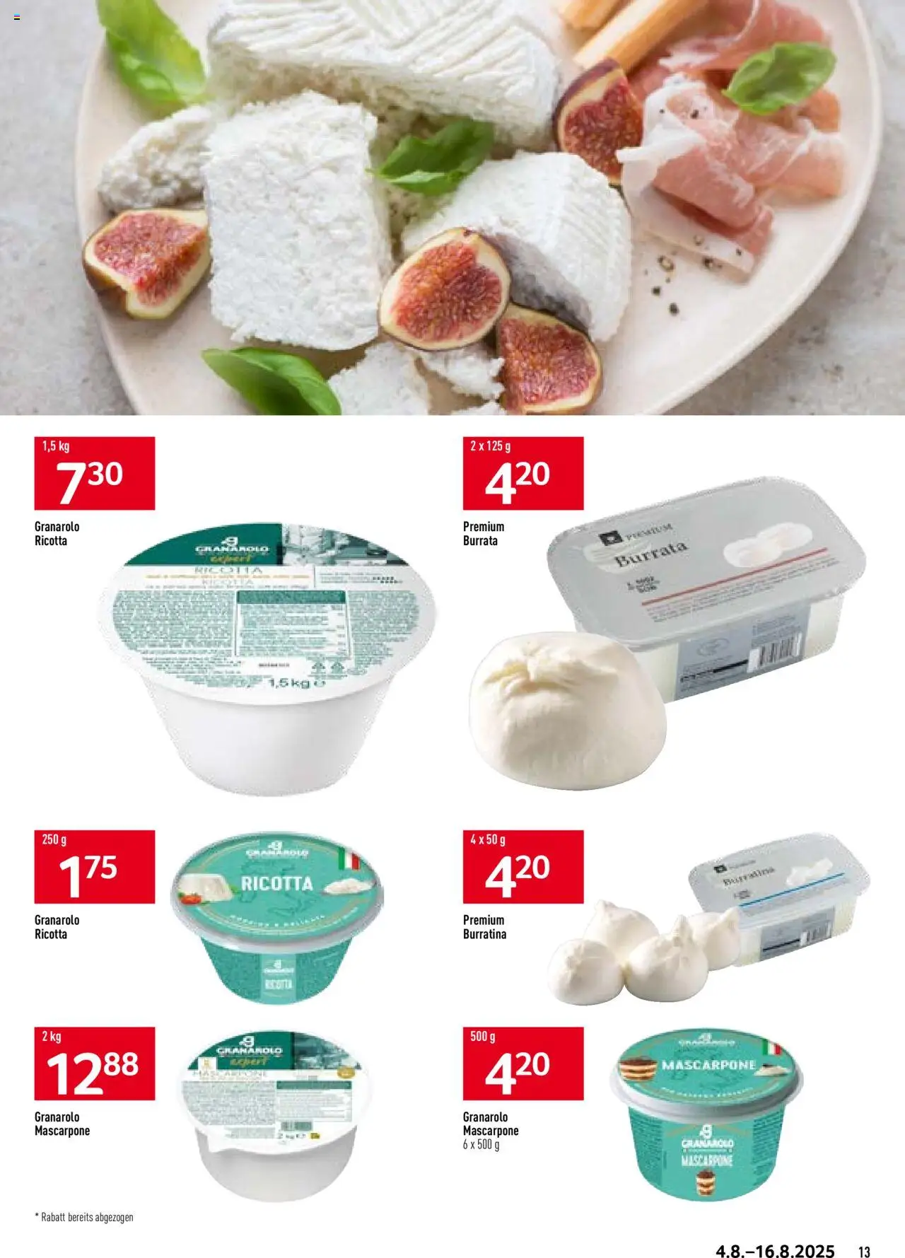 Prodega Aktionen Mediterran ab 04.08.2025 | Seite: 13 | Produkte: Mascarpone, Fennikel