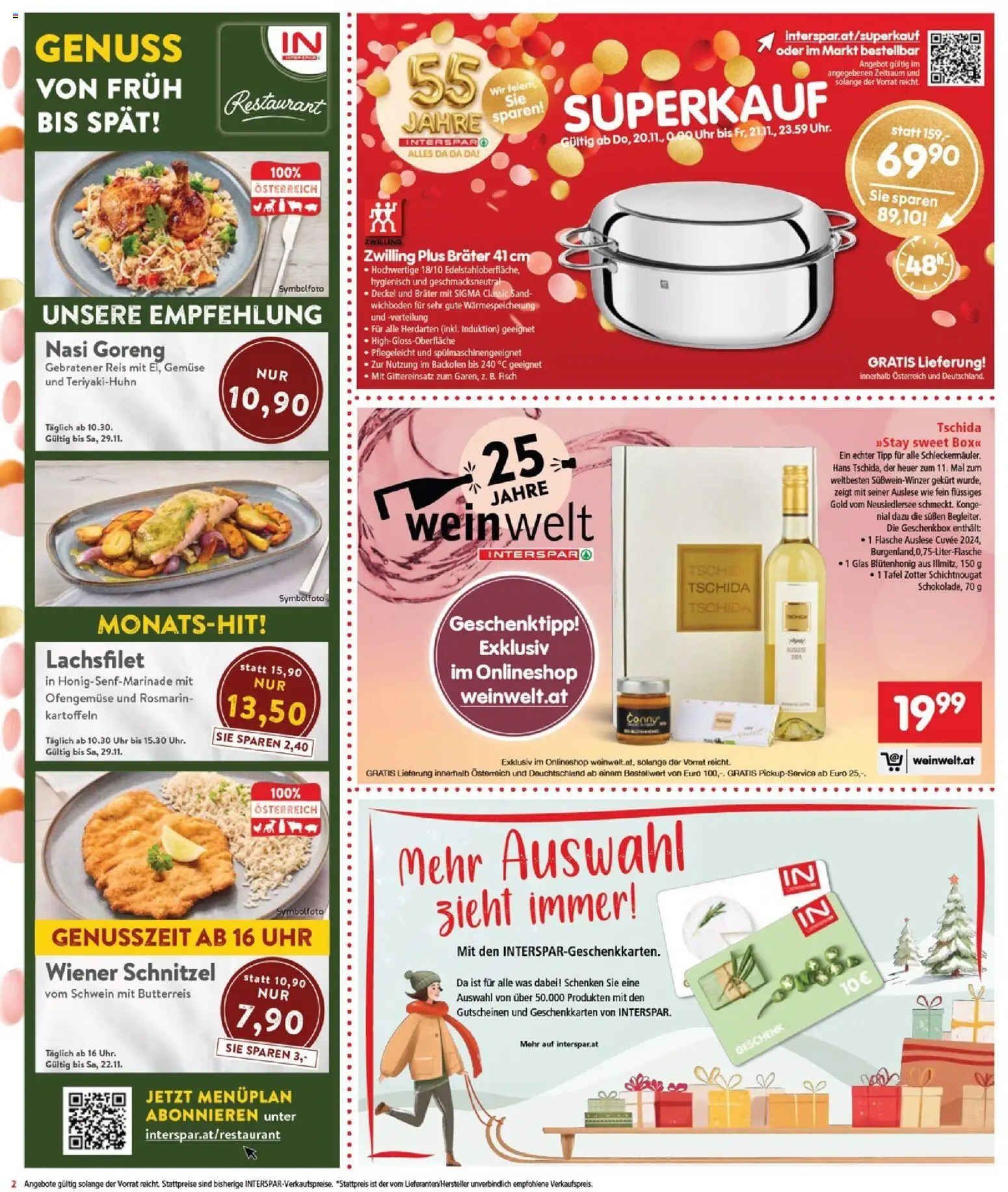 Interspar Flugblatt - Burgenland gültig ab 20.11.2025 | Seite: 2 | Produkte: Gemüse, Box, Reis, Fisch