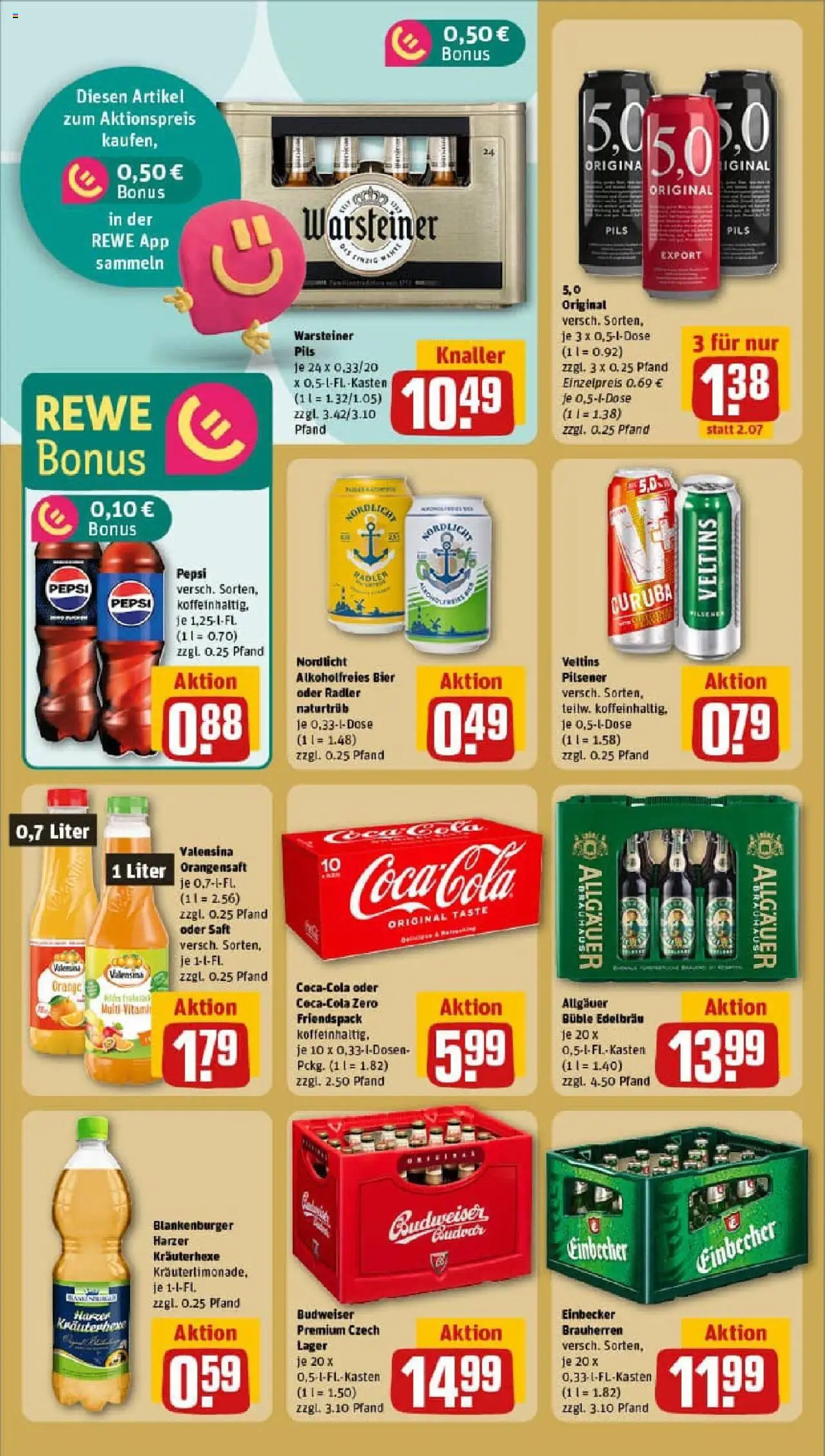 Rewe prospekt Pattensen	 – gültig ab 01.09.2025 | Seite: 20 | Produkte: Pils, Warsteiner, Pepsi, Veltins
