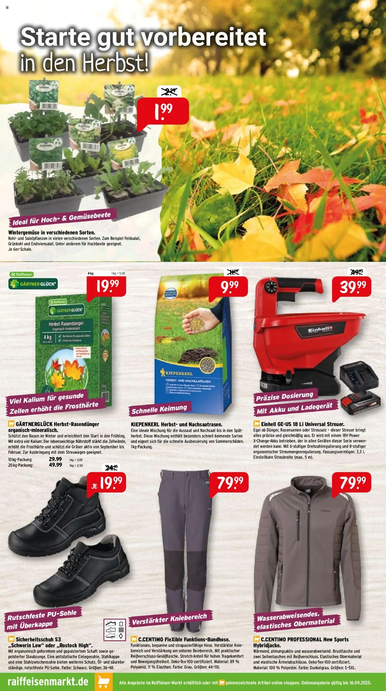 Raiffeisen Markt Prospekt 	 - gültig ab dem 01.09.2025 | Seite: 4 | Produkte: Öl, Ladegerät