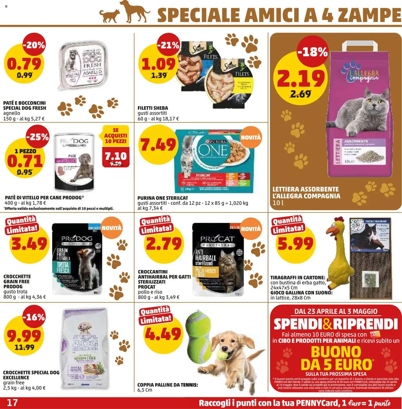 Volantino PENNY del 23.04.2026 | Pagina: 17 | Prodotti: Trota, Crocchette, Vitello, Agnello