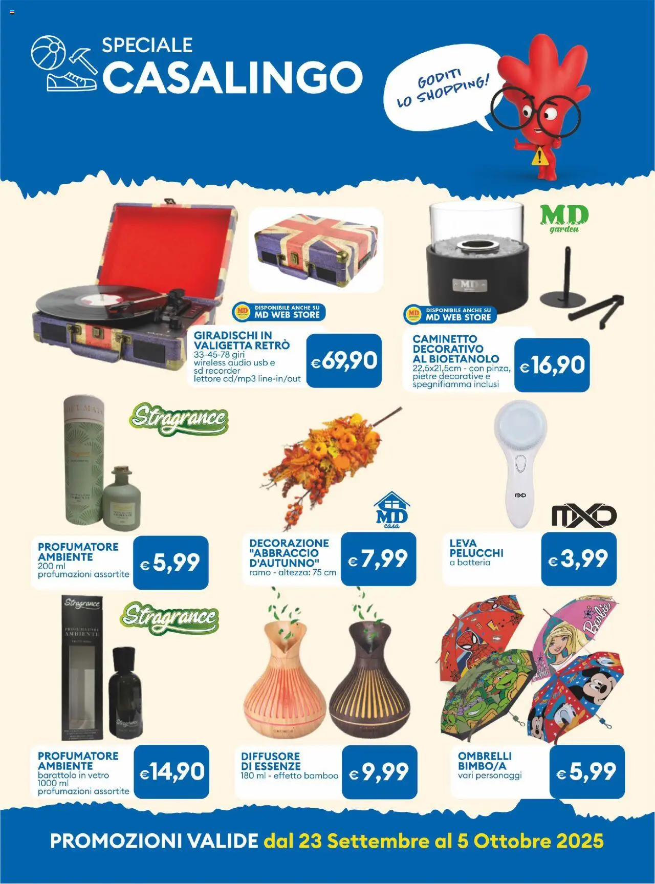 Volantino MD Discount del 23.09.2025 | Pagina: 28 | Prodotti: Audio, USB, Valigetta, Batteria