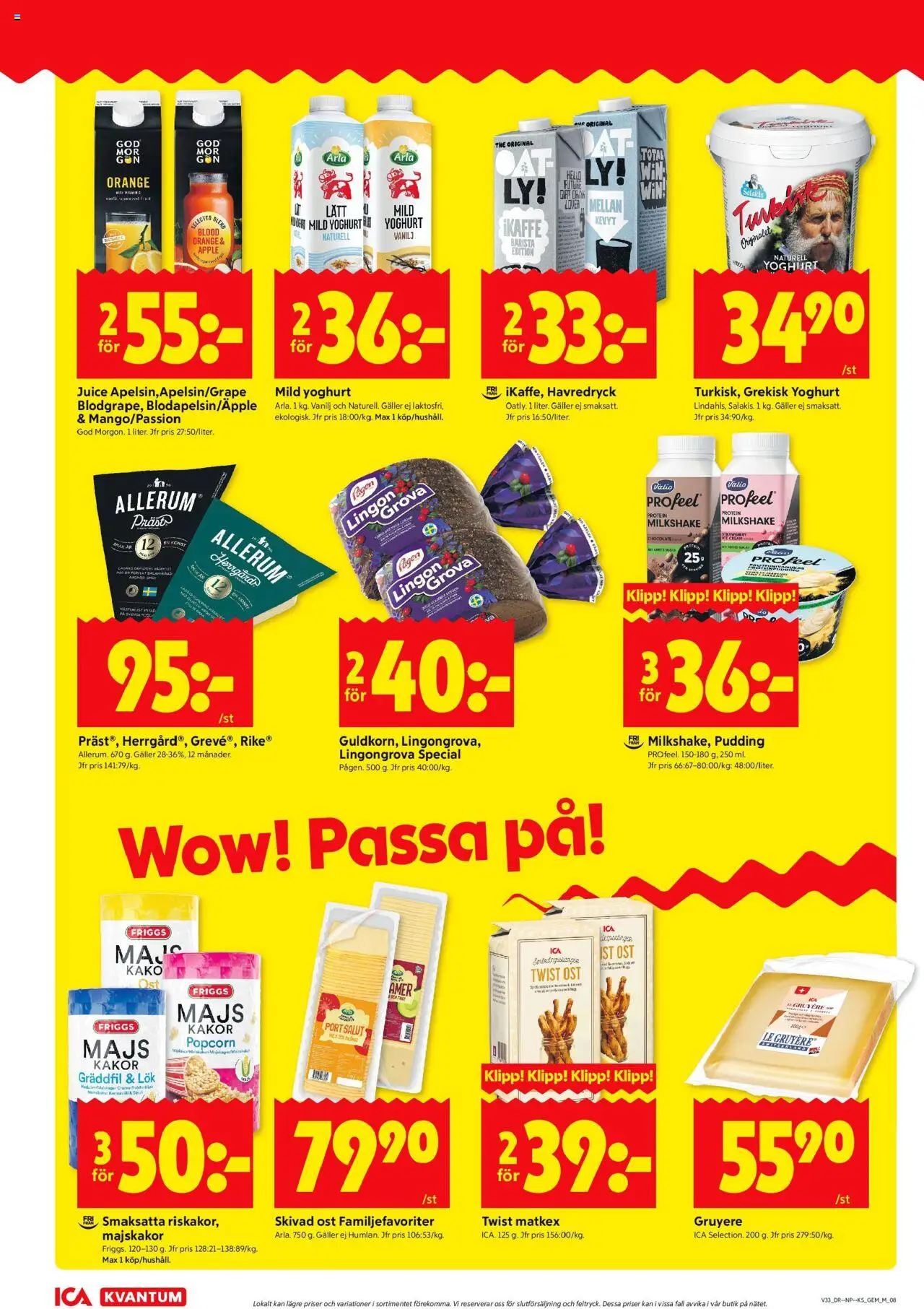 ICA Kvantum reklamblad aktuell från 11.08.2025 | Sida: 10 | Produkter: Majskakor, Havredryck, Äpple, Majs