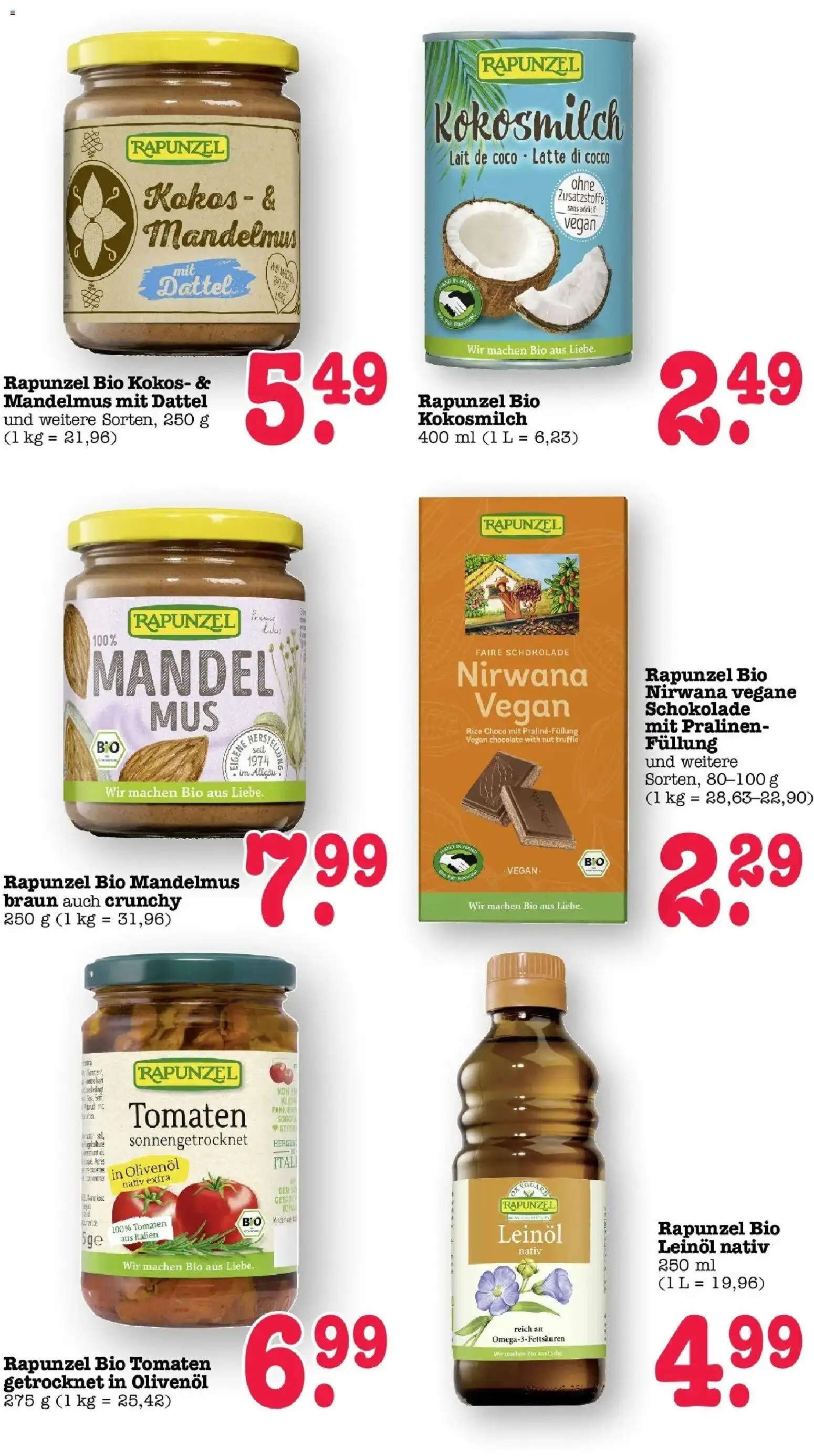 Edeka prospekt Wörth Am Rhein	 – gültig ab 09.03.2026 | Seite: 40 | Produkte: Leinöl, Schokolade, Olivenol, Tomaten