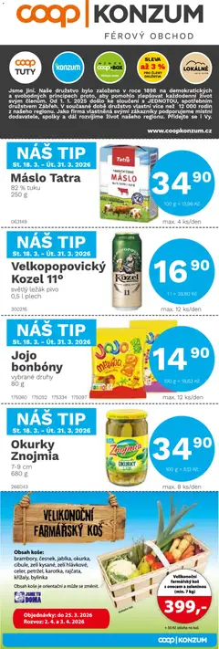 Náhled letáku Konzum leták od 18.03.2026