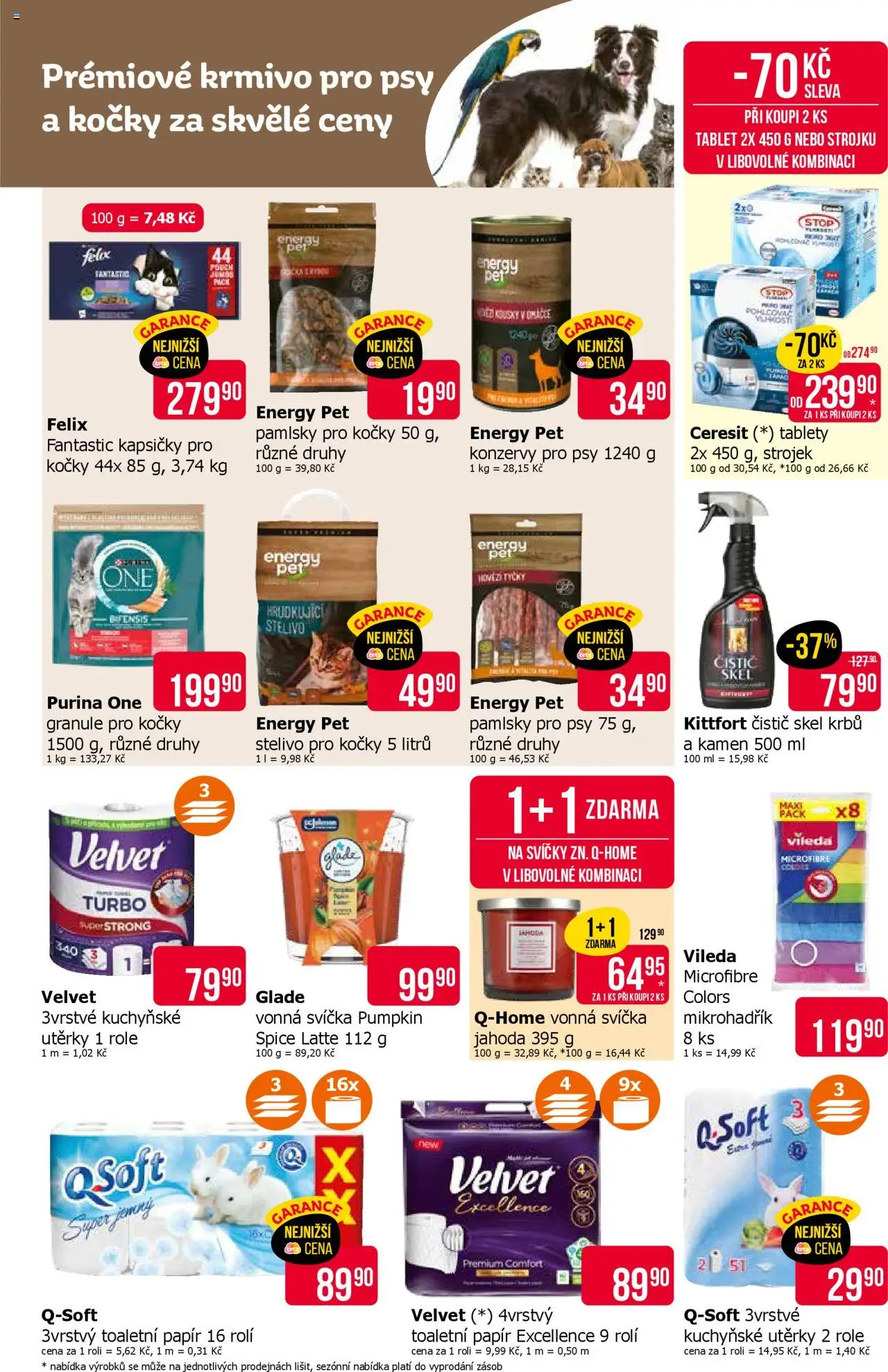 TETA Drogerie leták od 25.09.2025 | Strana: 15 | Produkty: Hovězí, Granule, Utěrky, Toaletní papír