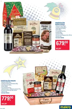 Náhled letáku Makro leták - Vánoční balíčky od 22.10.2025 | Strana: 4 | Produkty: Gourmet, Salám, Červené víno, Cotto