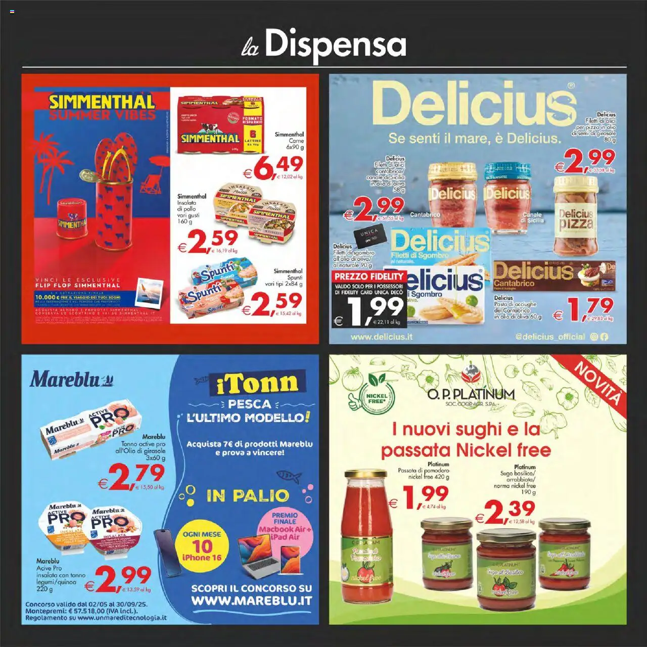 Volantino Decò del 02.09.2025 | Pagina: 23 | Prodotti: Macbook air, Passata di pomodoro, Acciughe, Alici