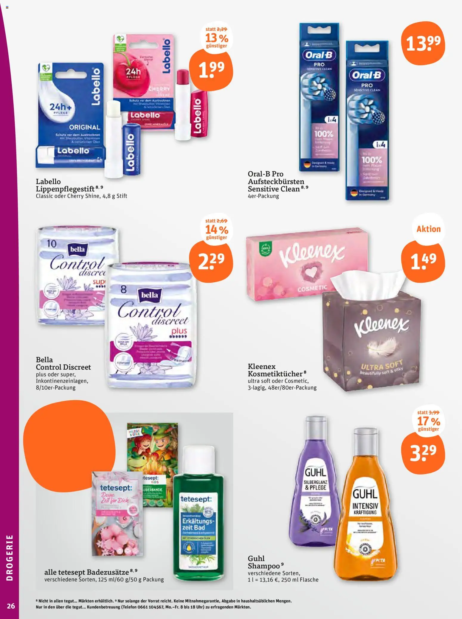 Tegut Prospekt 	 – gültig ab 03.11.2025 | Seite: 28 | Produkte: Bad, Shampoo, Telefon, Uhr