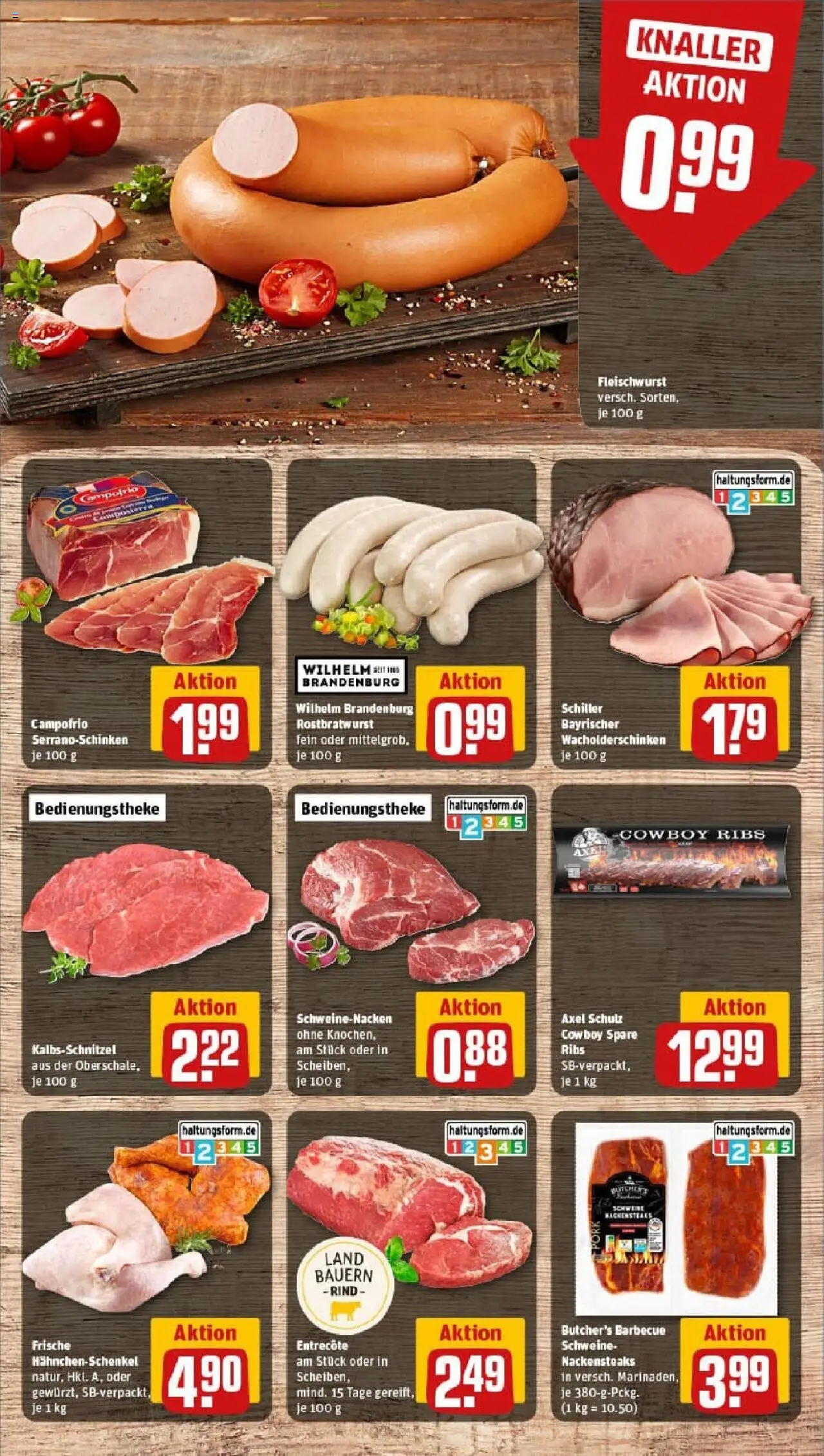 Rewe prospekt Allmendingen	 - gültig ab dem 27.07.2025 | Seite: 14 | Produkte: Nackensteaks, Hahnchenschenkel, Schweinenacken, Steak