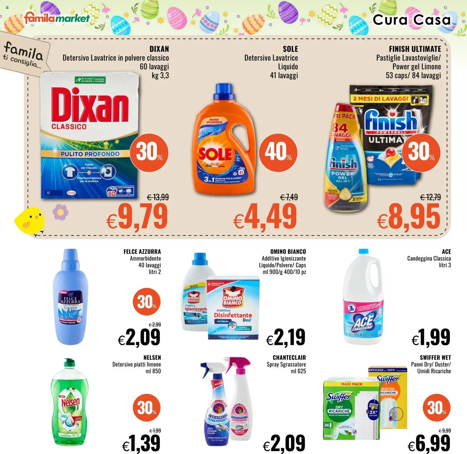 Volantino Famila del 26.03.2026 | Pagina: 22 | Prodotti: Ammorbidente, Anticalcare, Sgrassatore, Limone