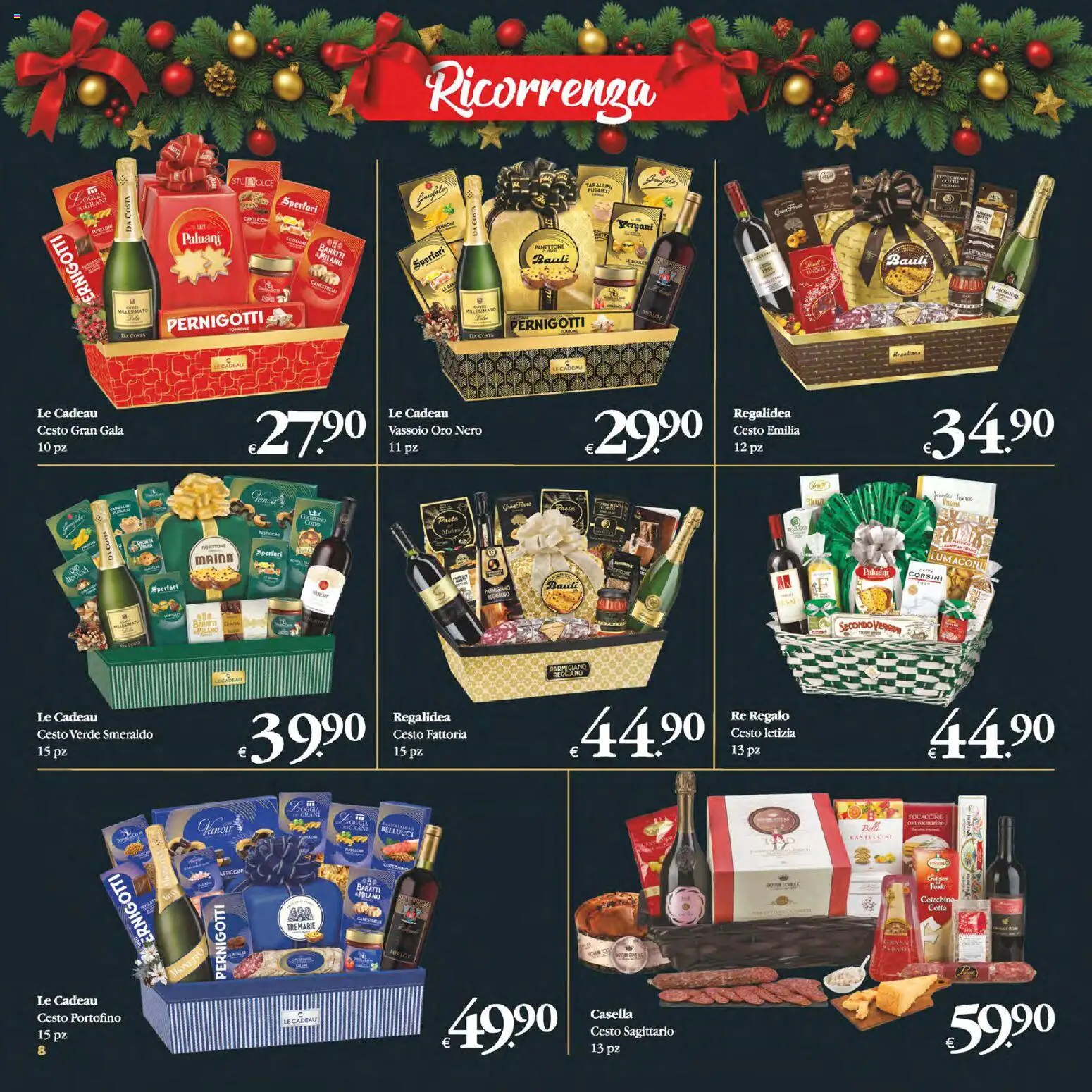 Volantino Decò del 16.12.2025 | Pagina: 8 | Prodotti: Lenticchie, Panettone, Parmigiano reggiano, Vassoio