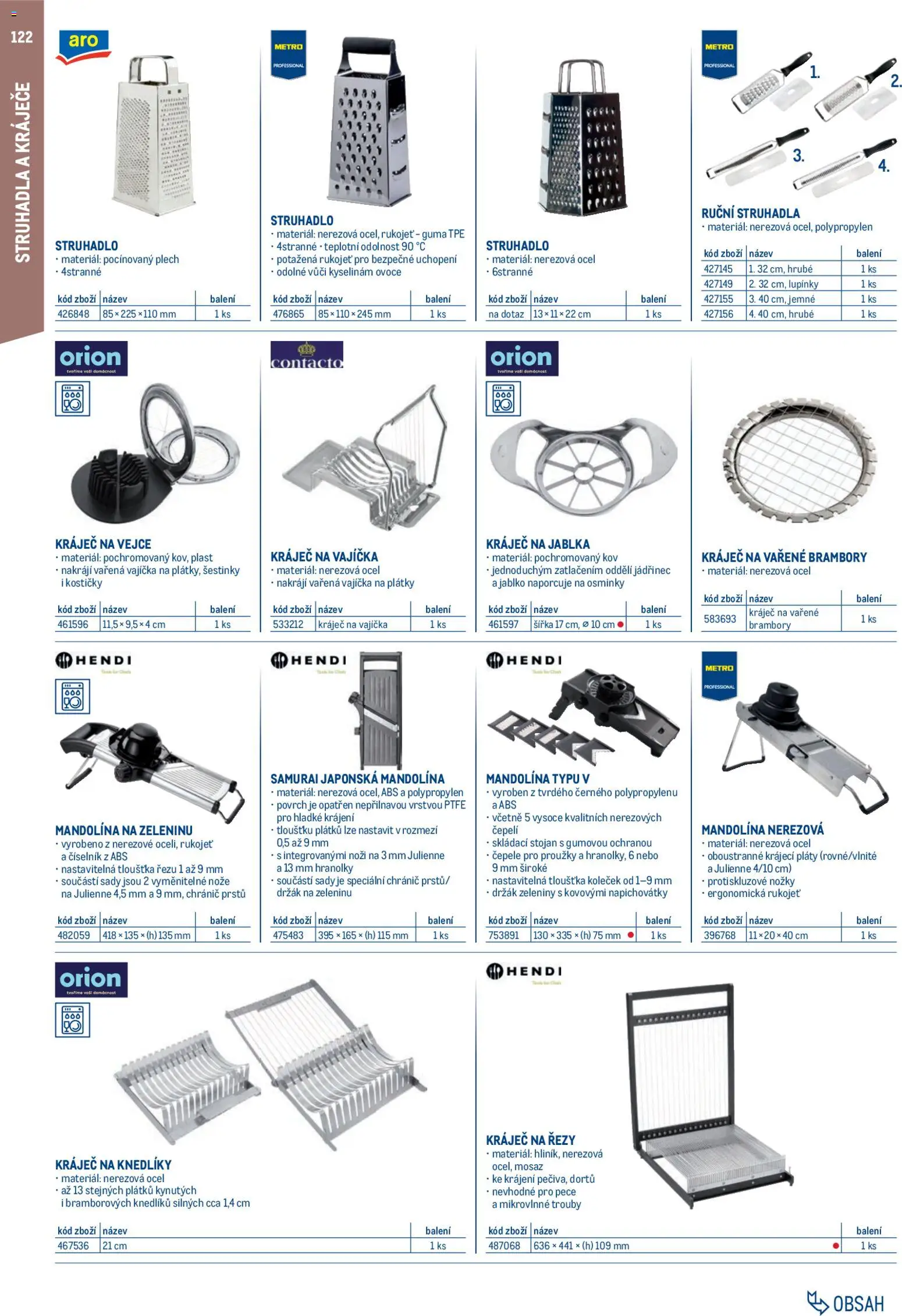 Makro leták - Gastro vybavení a zařízení od 01.02.2026 | Strana: 122 | Produkty: Hranolky, Kráječ, Struhadlo, Guma
