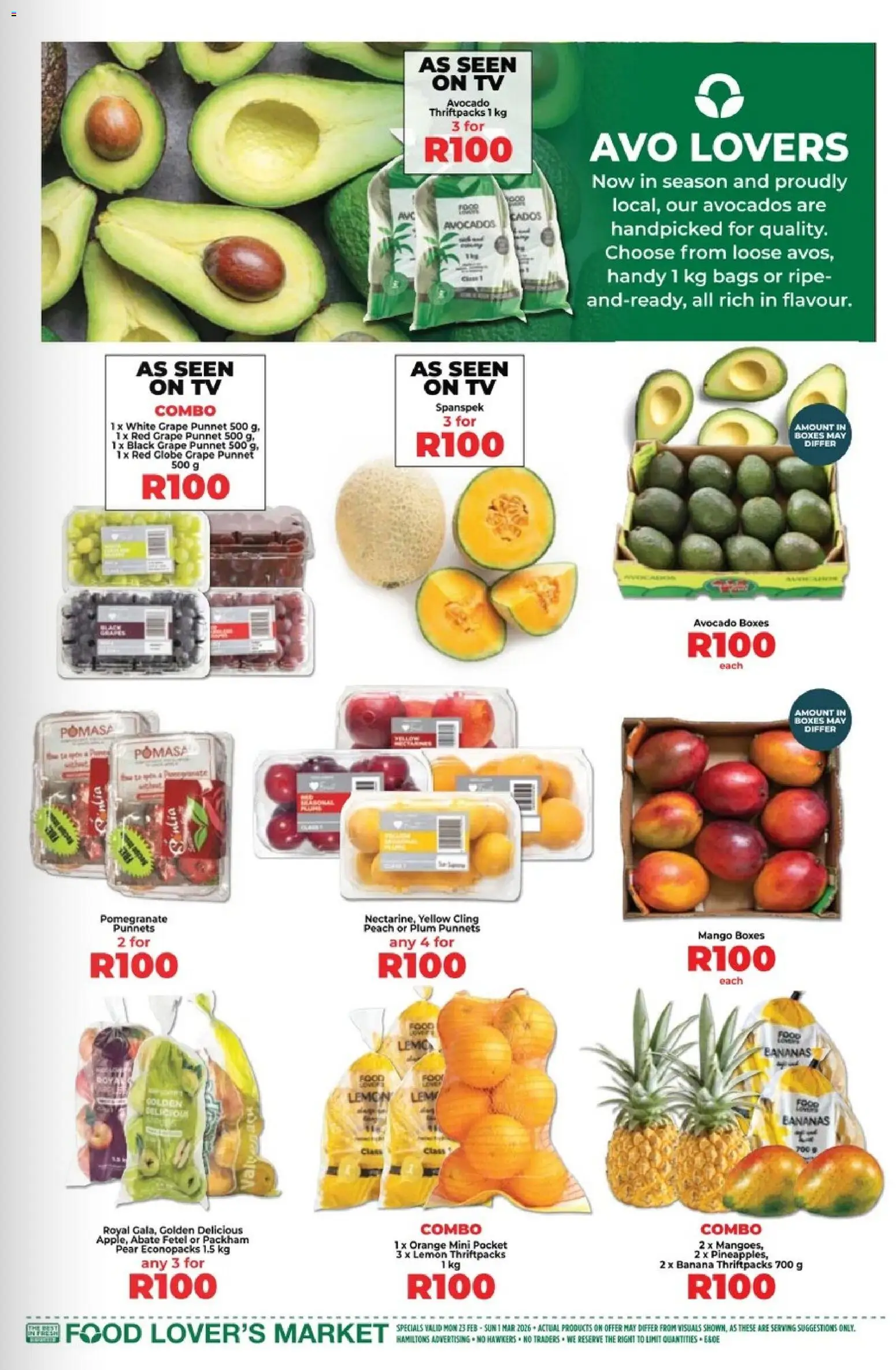 New Food Lover's Market catalogue – valid from 23.02.2025 | Page: 3 | Products: TV, Lemon, Mango, Peach