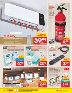 Netto Marken-Discount Prospekt 	 ab 20.10.2025 gültig | Seite: 34 | Produkte: Ventilator, Wandleuchte
