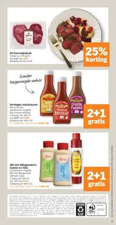 Albert Heijn folder week  / de la semaine 49 - Voorbeeld van een folder van Albert Heijn, geldig van 01.12.2025 | Pagina: 25 | Producten: Steak, Ketchup, Kan, Schaal