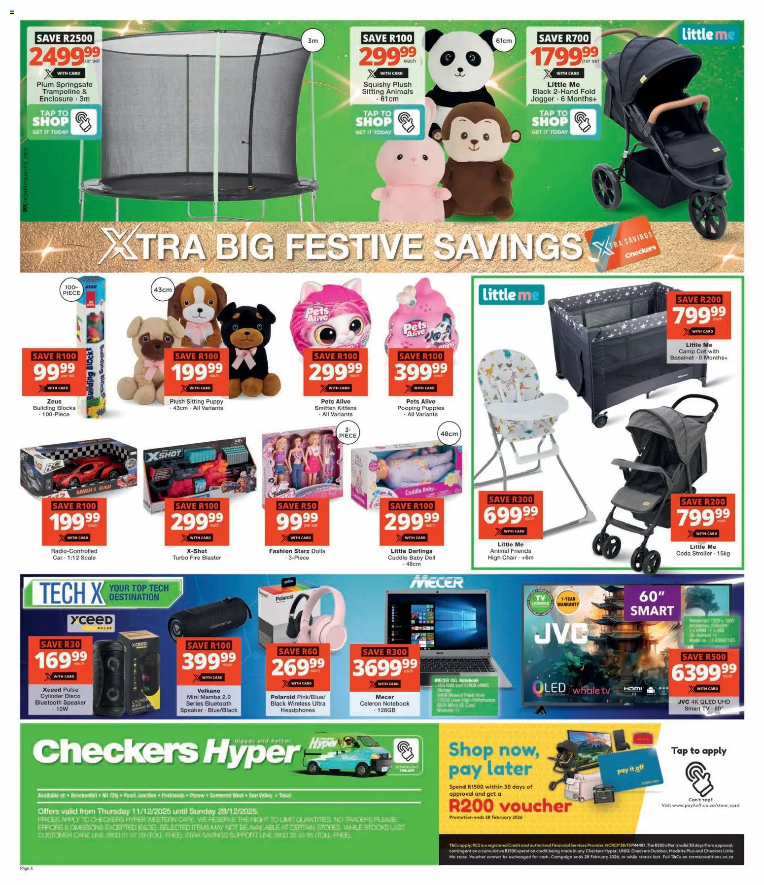 New Checkers catalogue – valid from 11.12.2025 | Page: 12 | Products: Jogger, TV, Chair, Tap