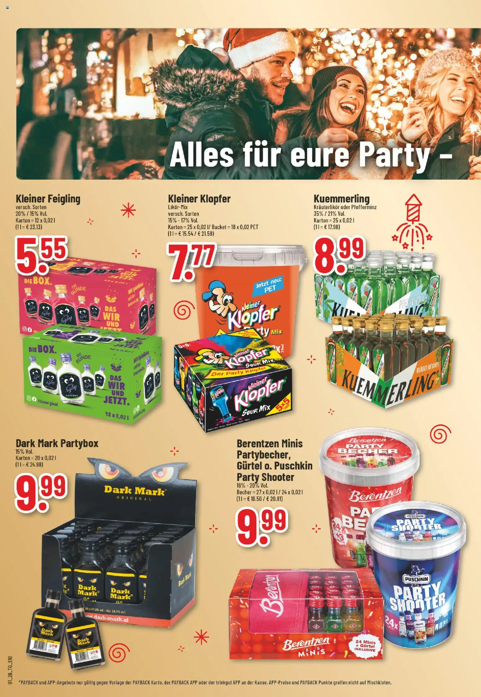 Trinkgut Prospekt – gültig ab 29.12.2025 | Seite: 12 | Produkte: Kleiner feigling, Kuemmerling, Gürtel, Berentzen