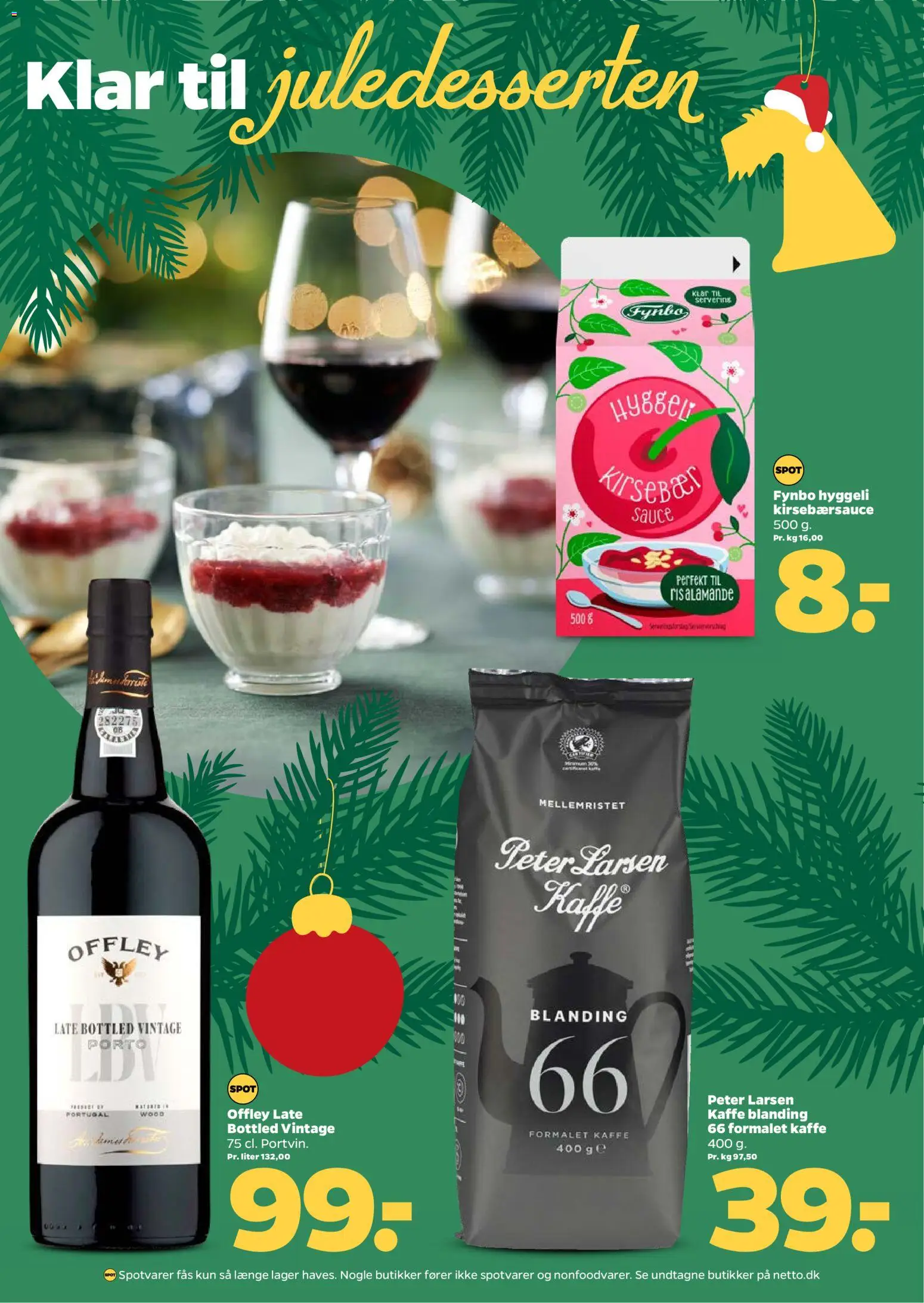 Netto tilbudsavis – gyldig fra 20.12.2025 | Side: 15 | Produkter: Kaffe, Kirsebærsauce, Kirsebær, Cherry
