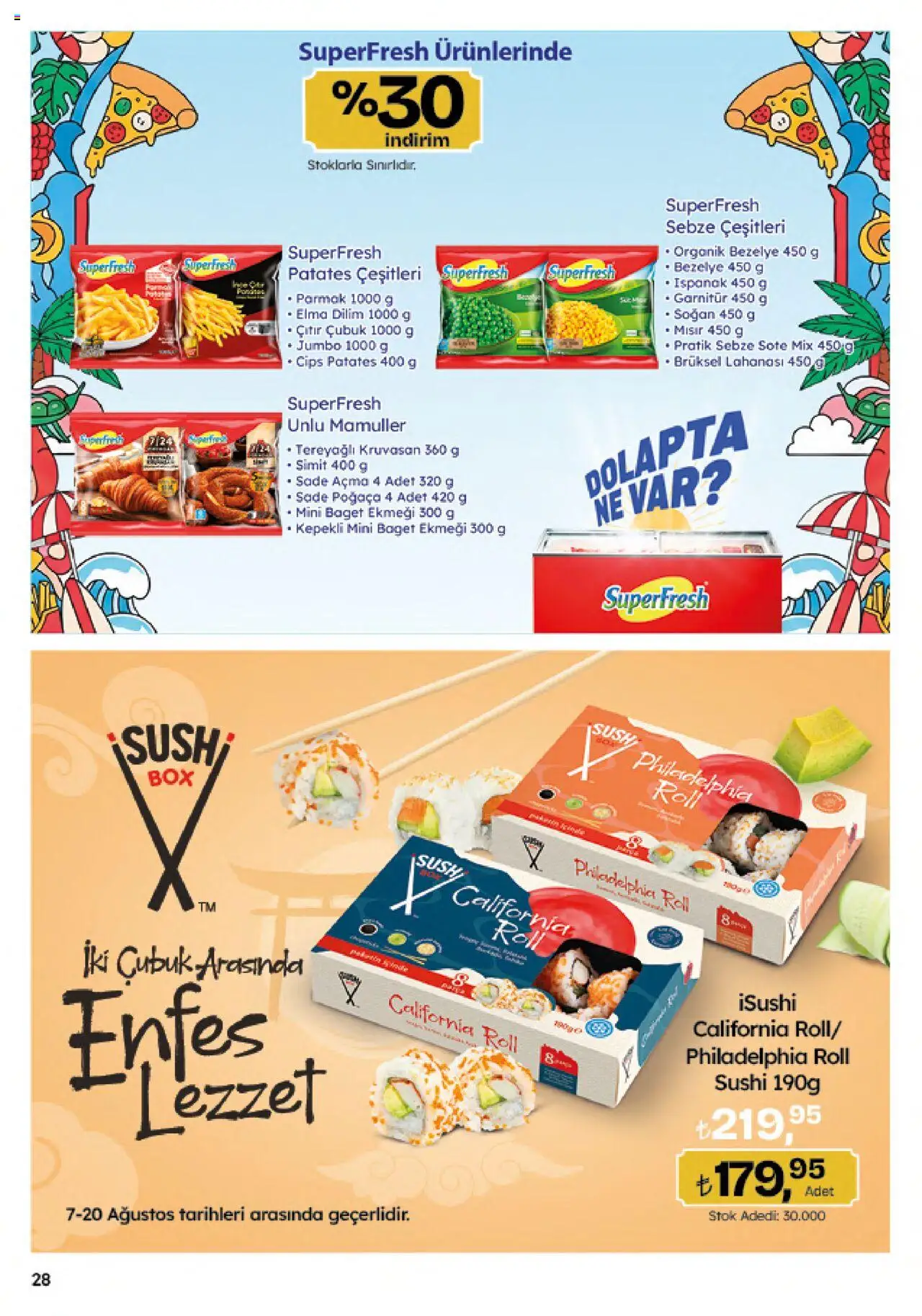 Migros Katalog - 5M Migroskop Dijital - 07.08.2025 tarihinden itibaren geçerlidir | Sayfa: 28 | Ürünler: Simit, Cips, Bezelye, Brüksel Lahanası