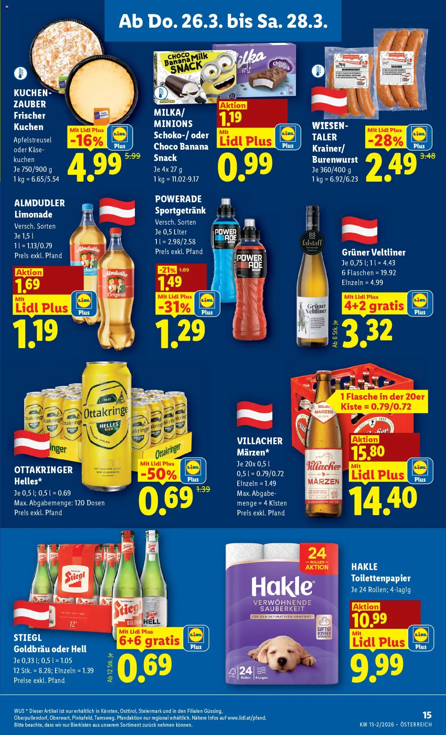 Lidl Flugblatt - Oberpullendorf, Güssing, Oberwart gültig ab 26.03.2026 | Seite: 17 | Produkte: Kissen, Käse