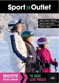 Forhåndsvisning av Sport Outlet kundeavis gyldig fra 09.01.2026