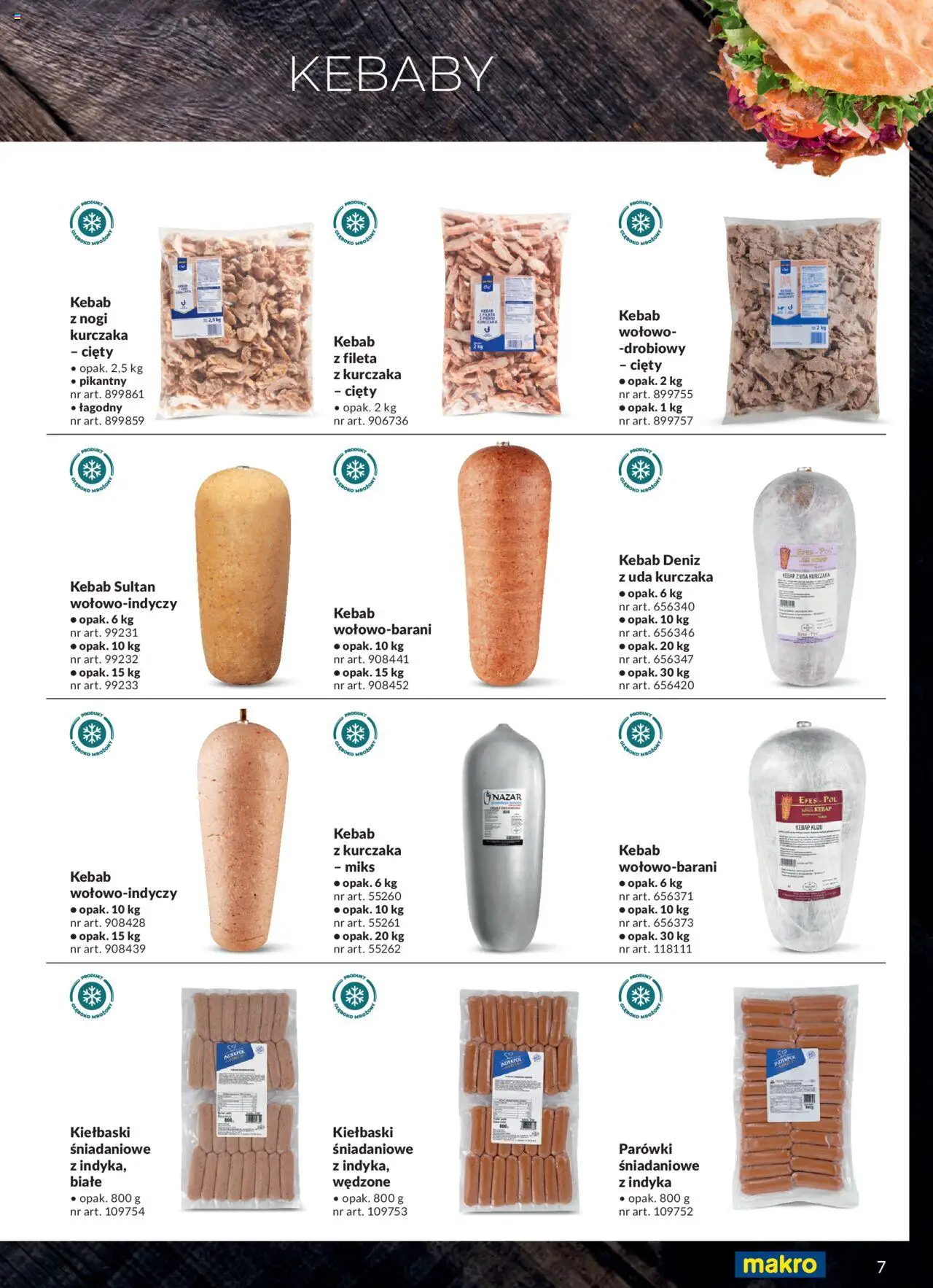 Makro Gazetka - Street Food od 27.03.2024 | Strona: 7 | Produkty: Parówki, Kiełbaski